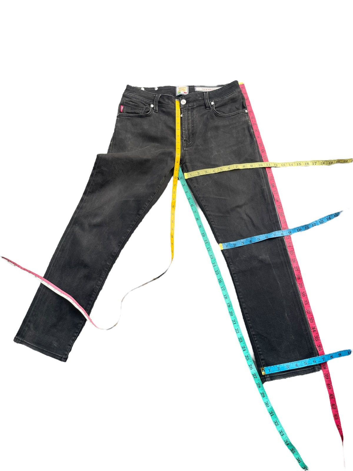 Designer Tramarossa black denim Size US 33 - 8 Thumbnail