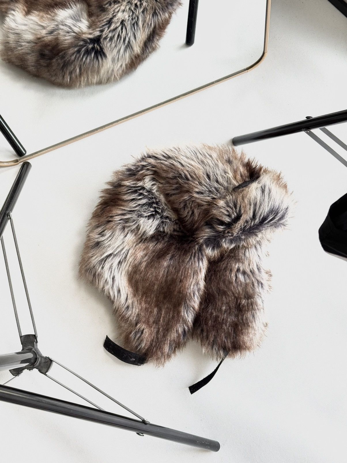 Japanese Brand Vintage fuzzy mohair japanese ushanka hat avant garde Size ONE SIZE - 3 Thumbnail