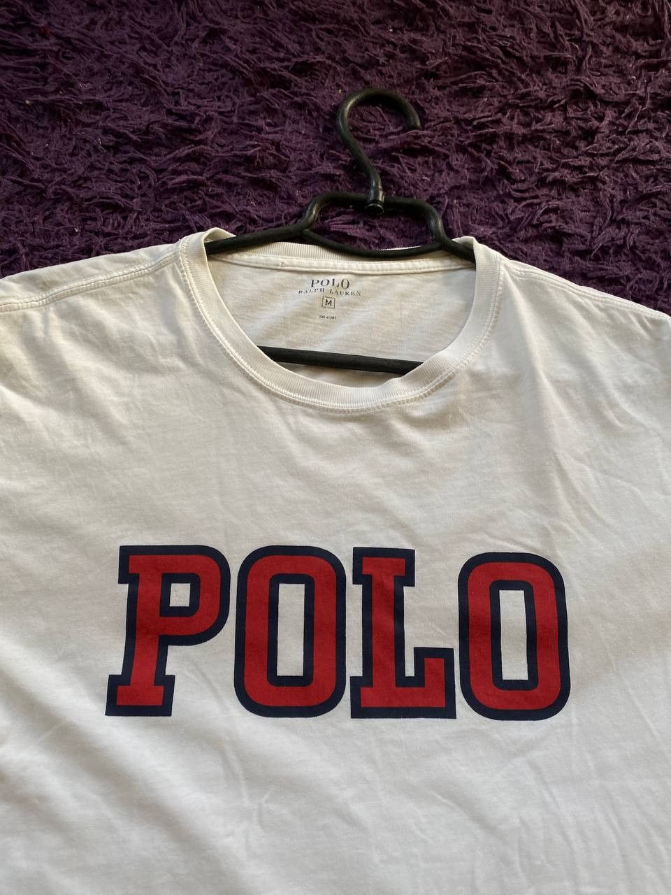 Polo Ralph Lauren × RRL Ralph Lauren × Vintage Vintage Polo Ralph Lauren center liter Logo T-Shirt Size US M / EU 48-50 / 2 - 17 Thumbnail