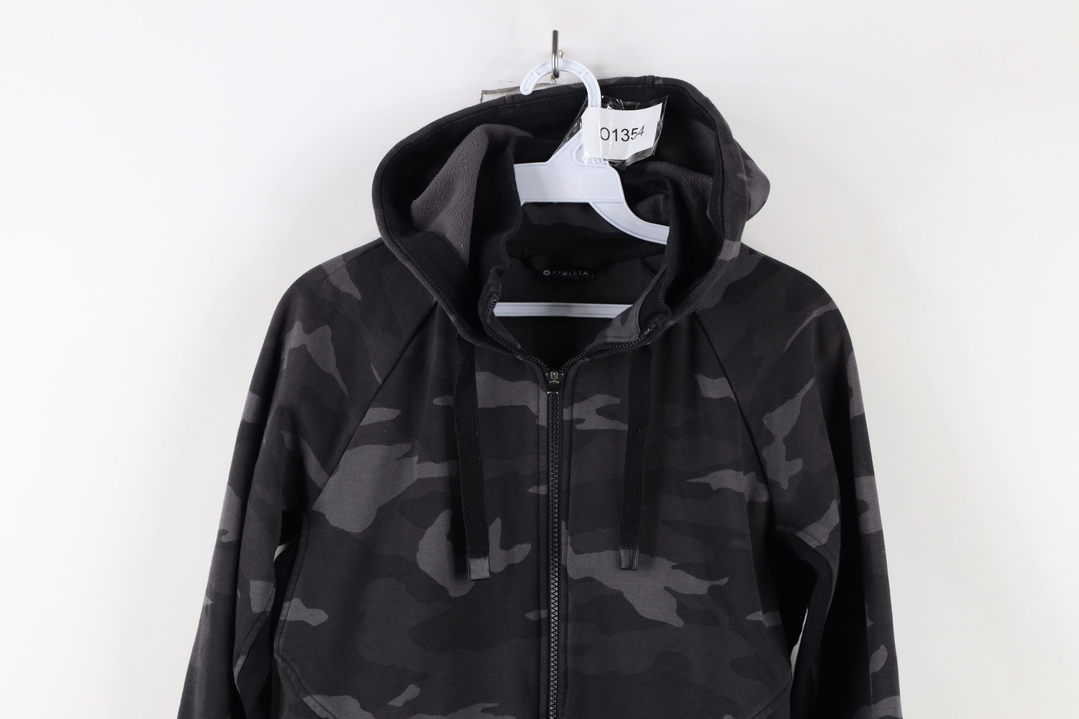 Athleta × Vintage Athleta Heavyweight Camouflage Full Zip Hoodie Sweatshirt Size S / US 4 / IT 40 - 2 Thumbnail