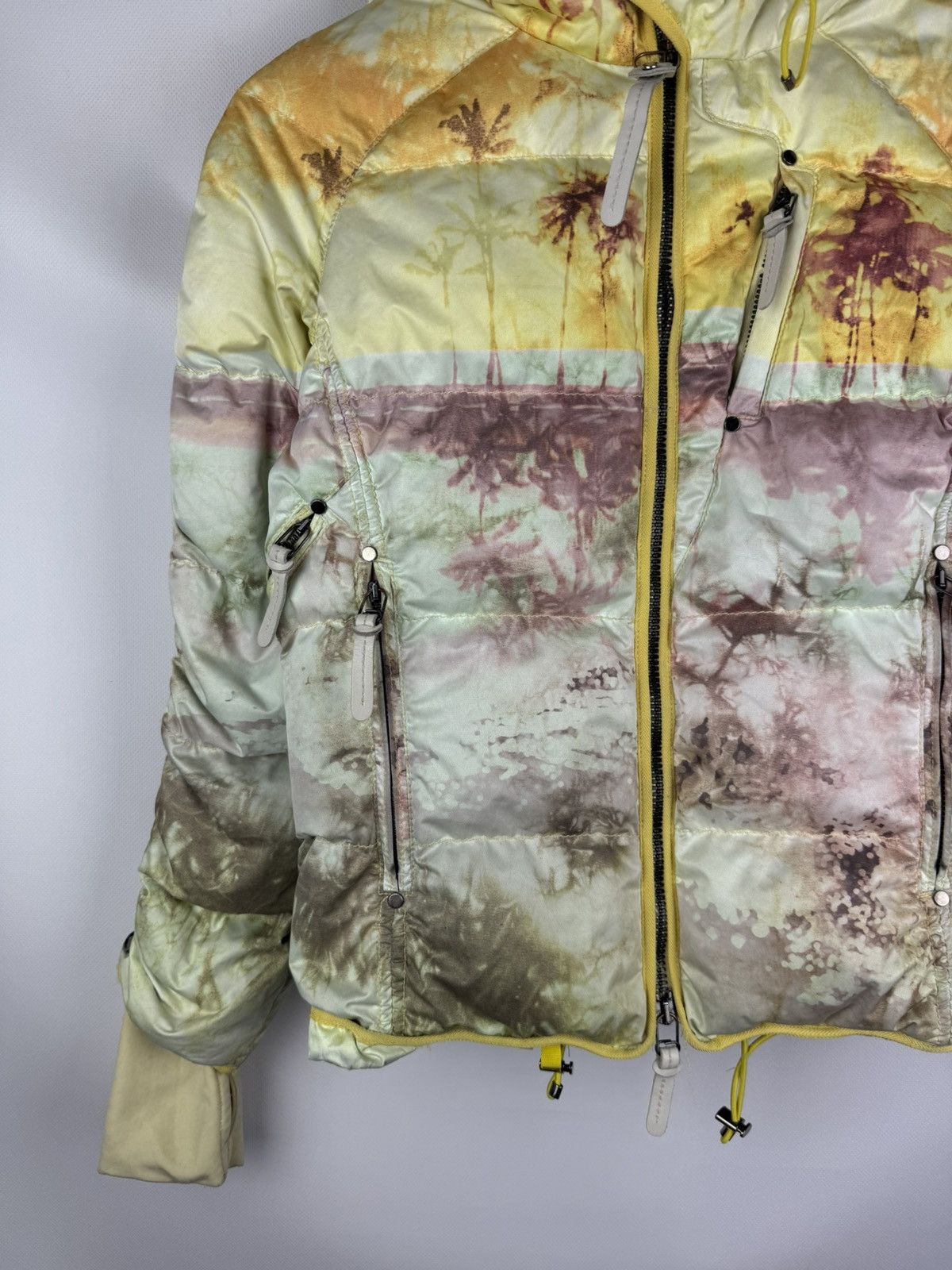 Japanese Brand KRU Ladies Hooded Down Puffer Patterned Ski Jacket Size XS Size XS / US 0-2 / IT 36-38 - 5 Thumbnail