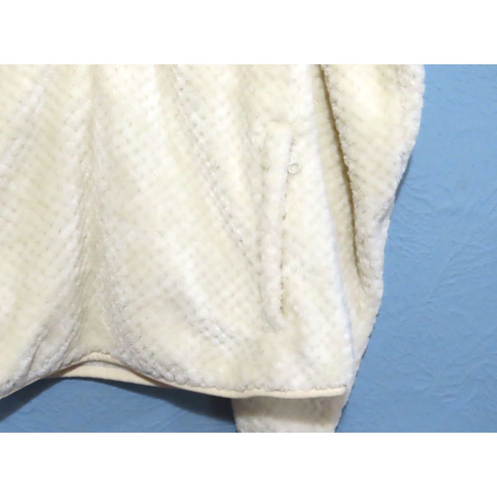 Vintage Columbia Women's M Fire Side 1/4 Zip Sherpa Fleece Chalk White Shirt Womens Regular Mock Neck Long Sleeve Knit Sweatshirt Size M / US 6-8 / IT 42-44 - 5 Thumbnail
