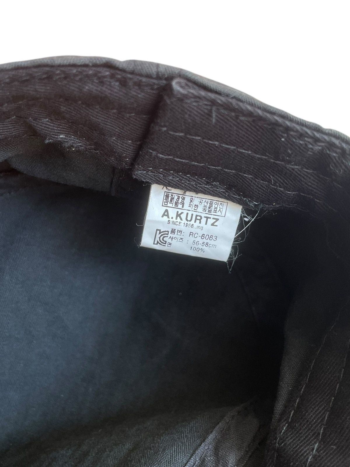 Japanese Brand 2000s Archival Cadet Hat Black Faded Studded y2k Lgb Size ONE SIZE - 3 Thumbnail