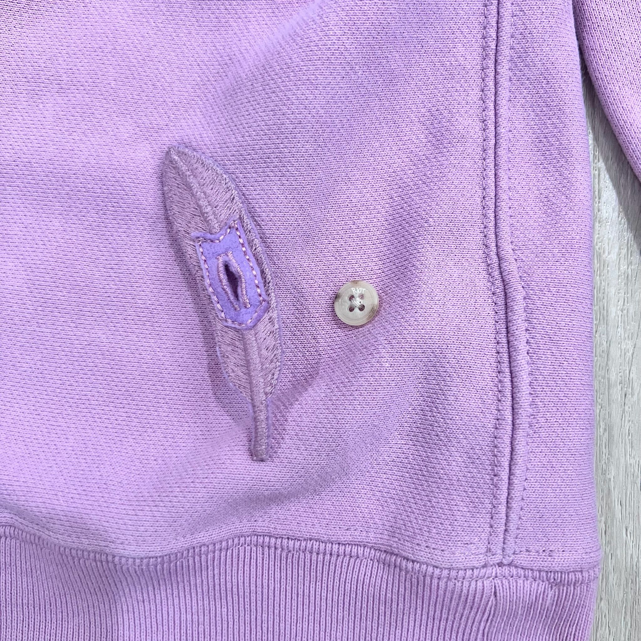Facetasm Facetasm Riot Detachable Leaf Logo Purple Crewneck Pullover Size US L / EU 52-54 / 3 - 4 Thumbnail