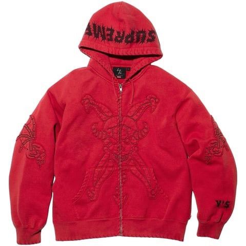 Supreme × Yohji Yamamoto Supreme x Y’s by Yohji Yamamoto Zip Up Hooded Sweatshirt Red Size US M / EU 48-50 / 2 - 15 Thumbnail