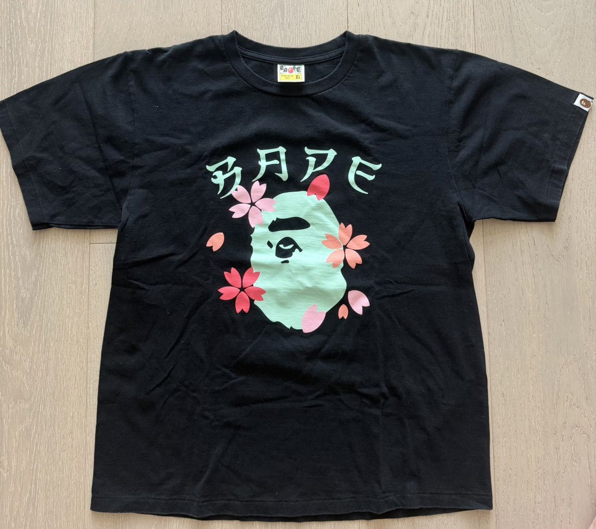 Bape BAPE Sakura Ape Head Tee Black XL Size US XL / EU 56 / 4 - 1 Thumbnail
