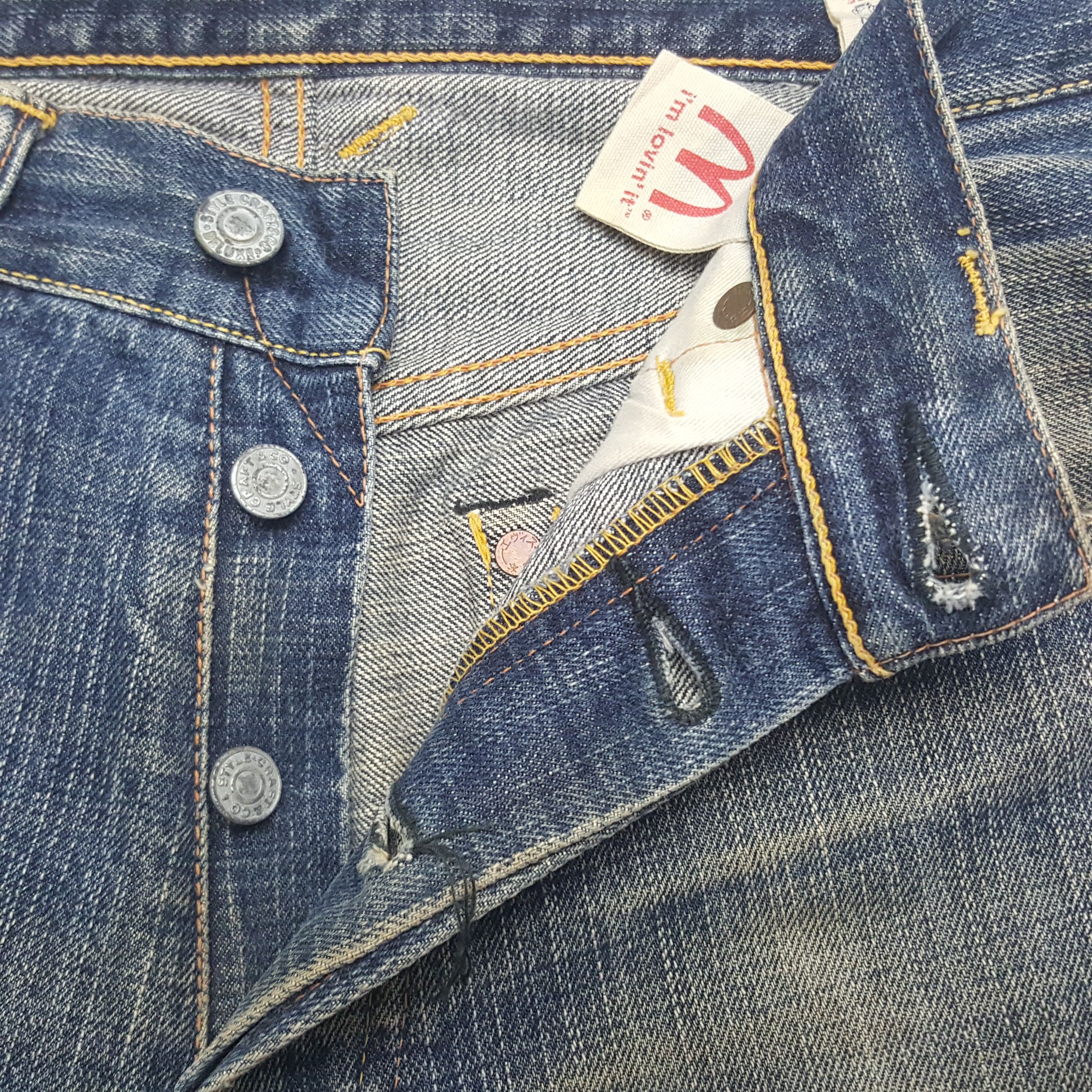 Evisu × Vintage Vintage Evisu X Mc Donald Japanese Daicock Denim Jeans Size US 28 / EU 44 - 7 Thumbnail
