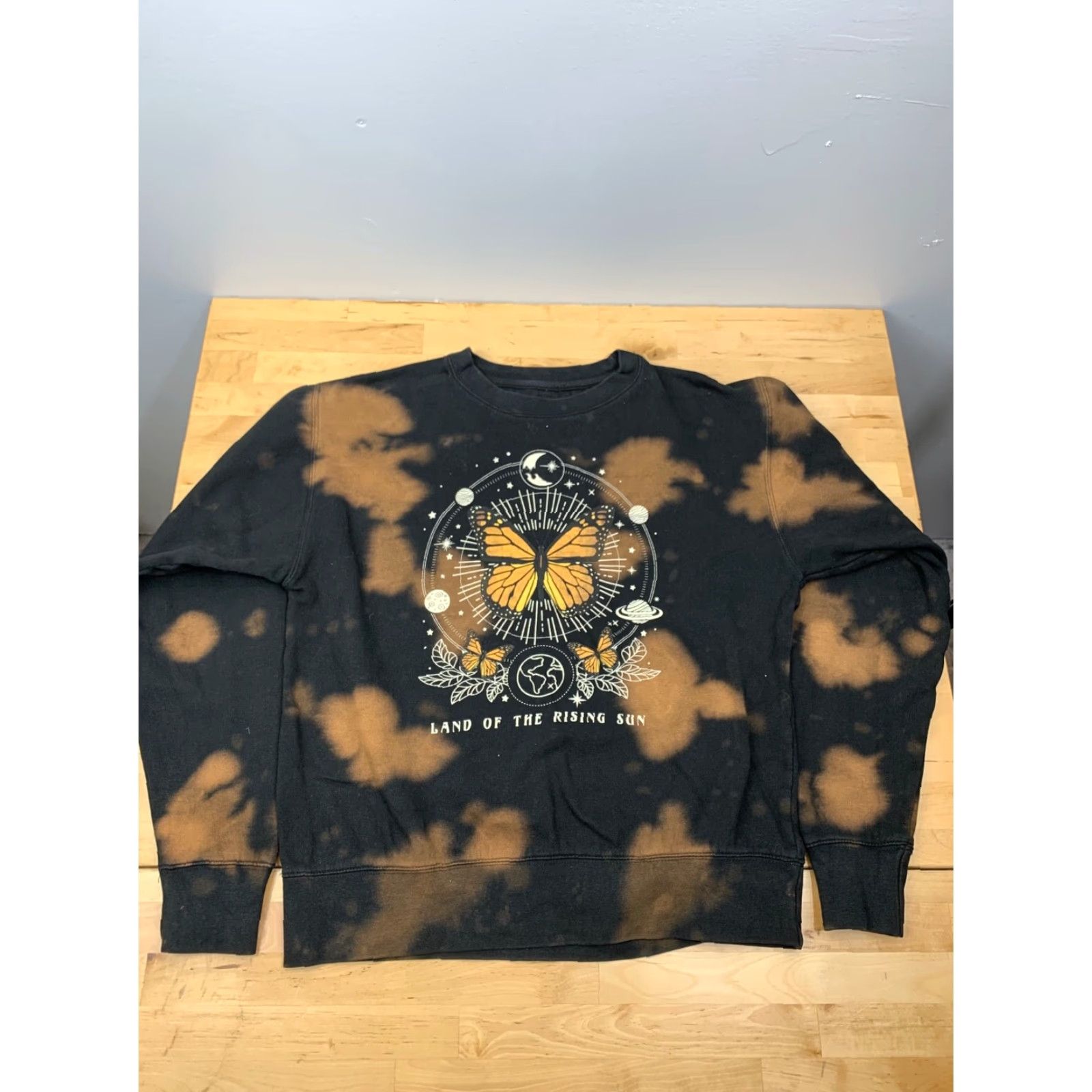 Vintage Full Tilt “Land of the Rising Sun” Graphic Tie Dye Sweatshirt Sz M Womens #2231 Size M / US 6-8 / IT 42-44 - 2 Thumbnail