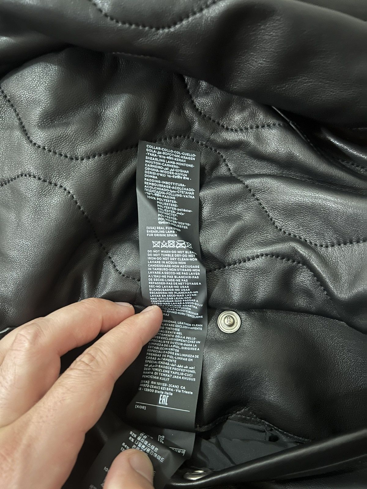 Tom Ford Tom Ford Quilted Shearling Leather Jacket size 62 XXL $8500 Size US XXL / EU 58 / 5 - 5 Thumbnail