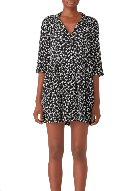 ba&sh RRP $300 Ba&sh Paris Floral Smock Style Dress French Chic Size L / US 10 / IT 46 - 1 Thumbnail