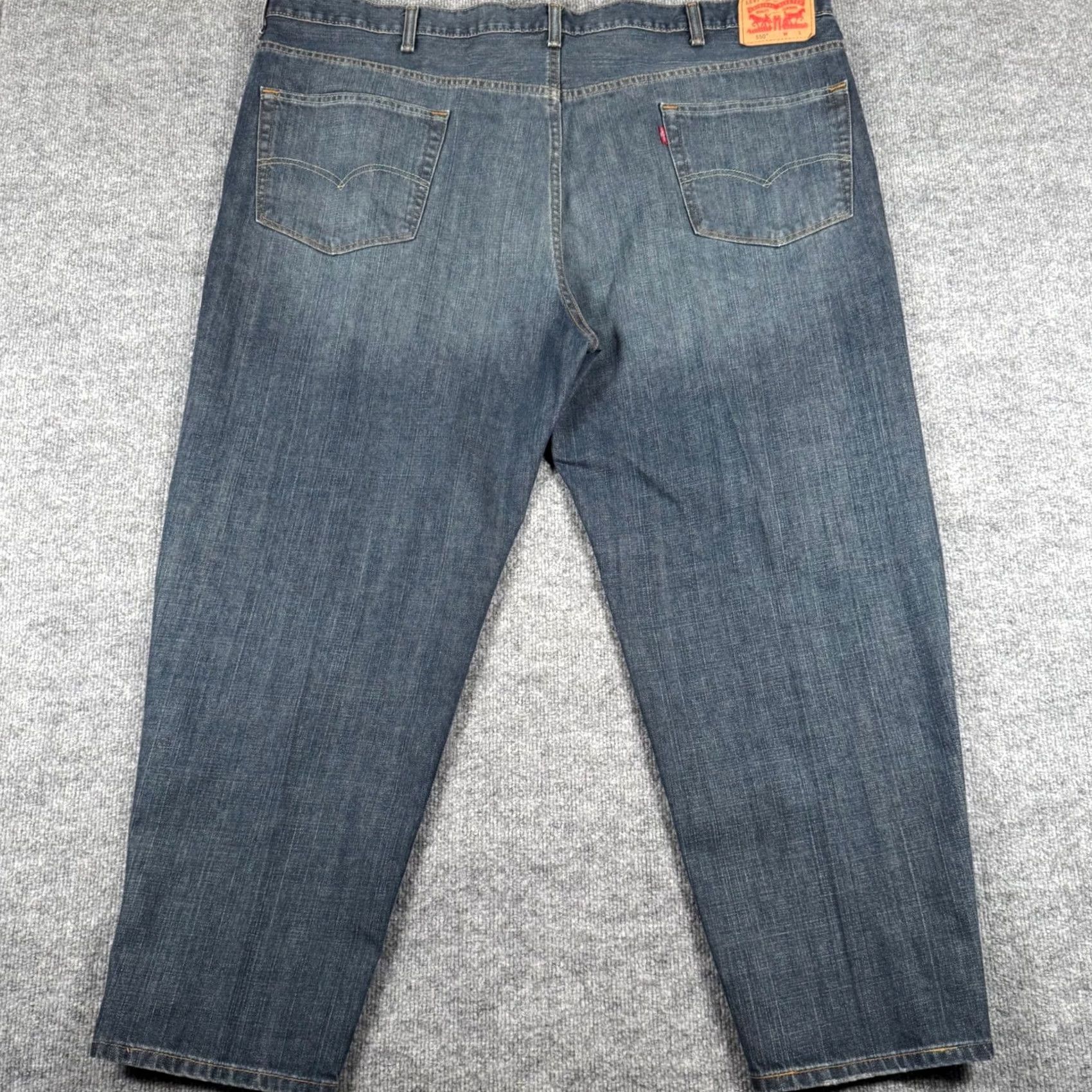Levi's VINTAGE Levi's Jeans 550 Relaxed Fit Dark Wash Denim 29in Inseam 50 Waist Men Jeans 5-Pocket Size US 34 / EU 50 - 3 Thumbnail