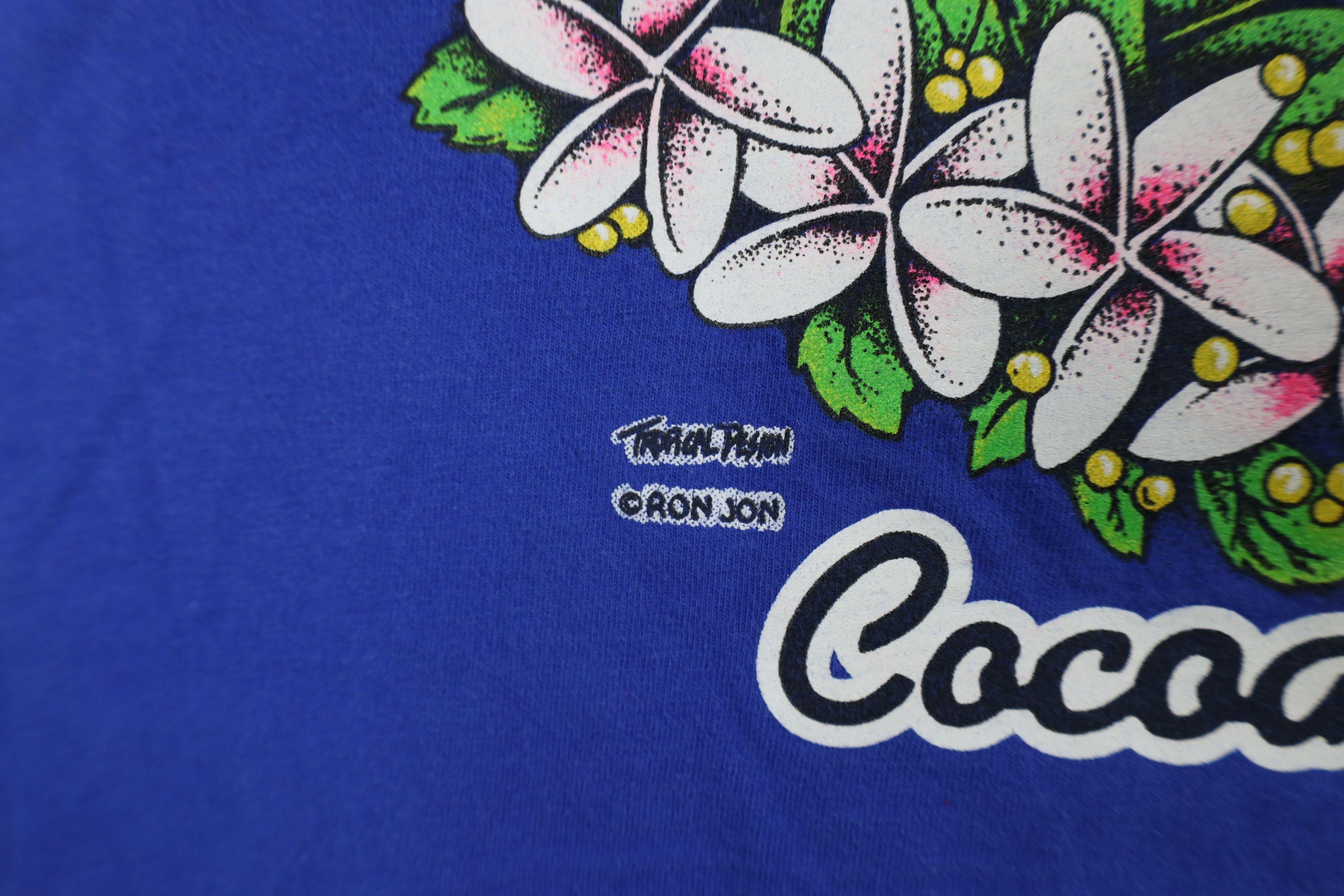 Vintage Vintage Ron Jon Surf Shop Flower Parrot Long Sleeve T-Shirt Size US XL / EU 56 / 4 - 12 Thumbnail