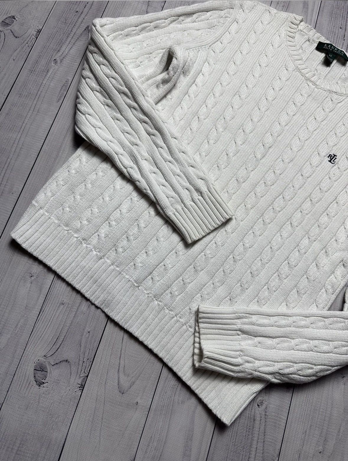 Polo Ralph Lauren × Ralph Lauren × Vintage Polo Ralph Lauren women's sweater vintage knitted Oversized Size S / US 4 / IT 40 - 4 Thumbnail