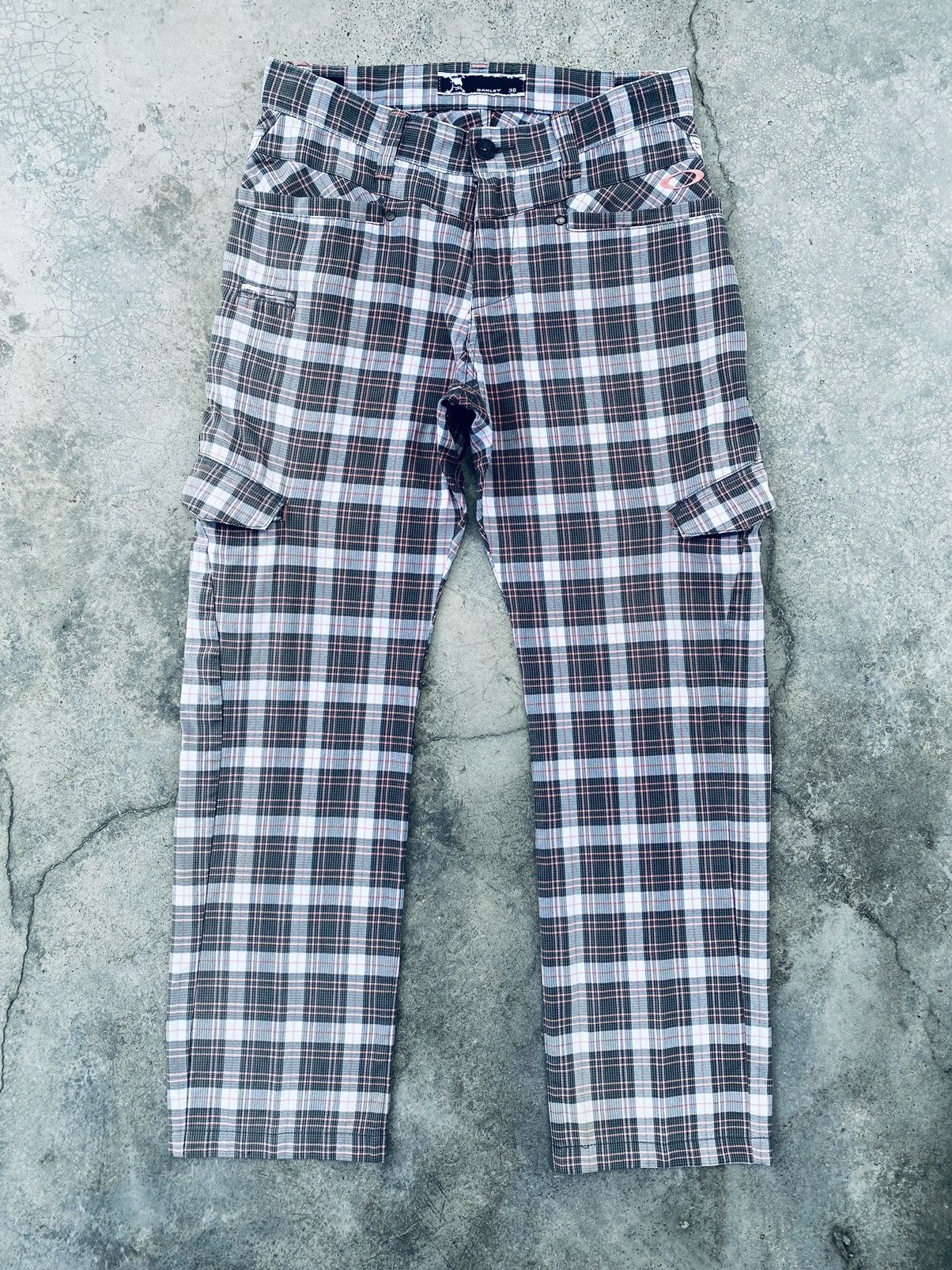 Vintage Oakley Plaid Cargo Pants