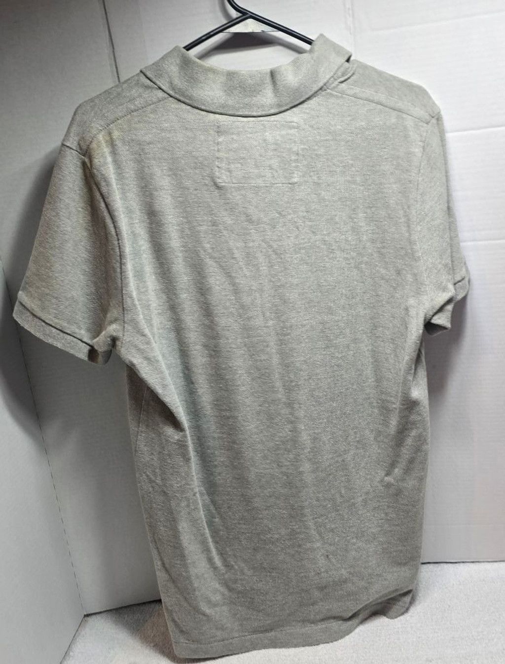 American Eagle Outfitters Men's American Eagle Gray Polo Shirt M with Green Eagle Logo Size US M / EU 48-50 / 2 - 5 Thumbnail