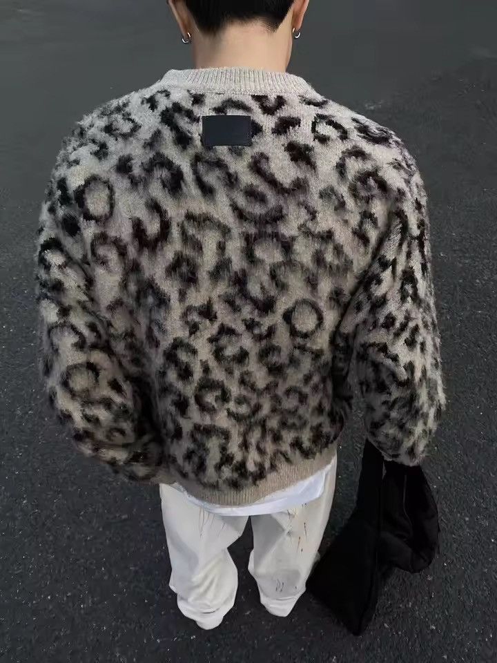 Other Leopard Loose Streetwear Outdoor Drip Trendy Sweater Size US L / EU 52-54 / 3 - 2 Thumbnail