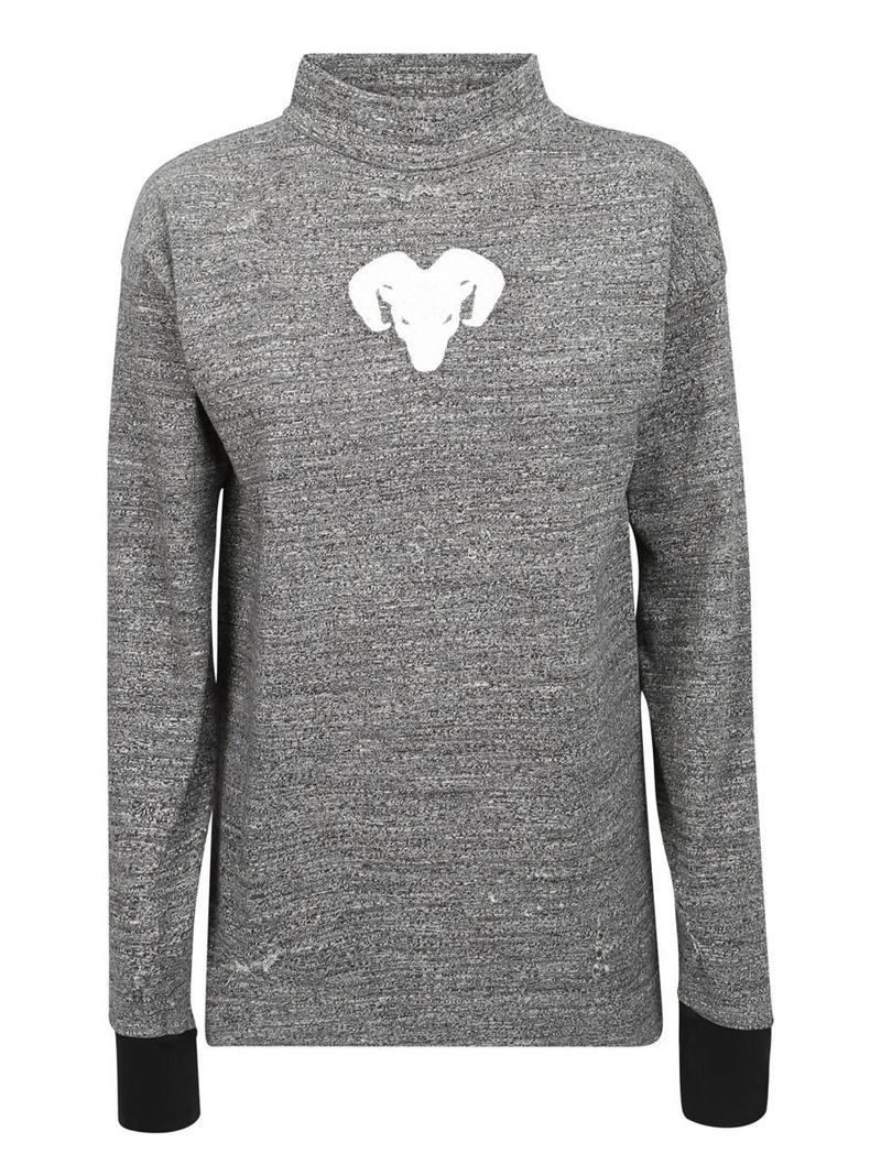 Maison Margiela o1y1124 Long Sleeves Logo Print Sweatshirt In Grey Size US S / EU 44-46 / 1 - 1 Thumbnail