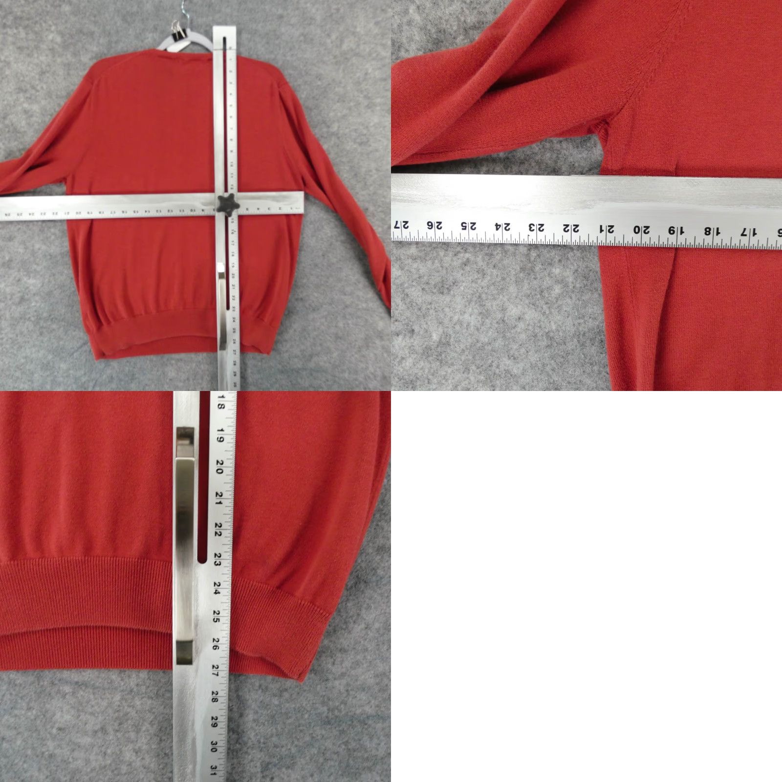 J.Crew J.CREW Sweater Mens XL Pullover Red V-Neck Casual Logo Size US XL / EU 56 / 4 - 8 Thumbnail