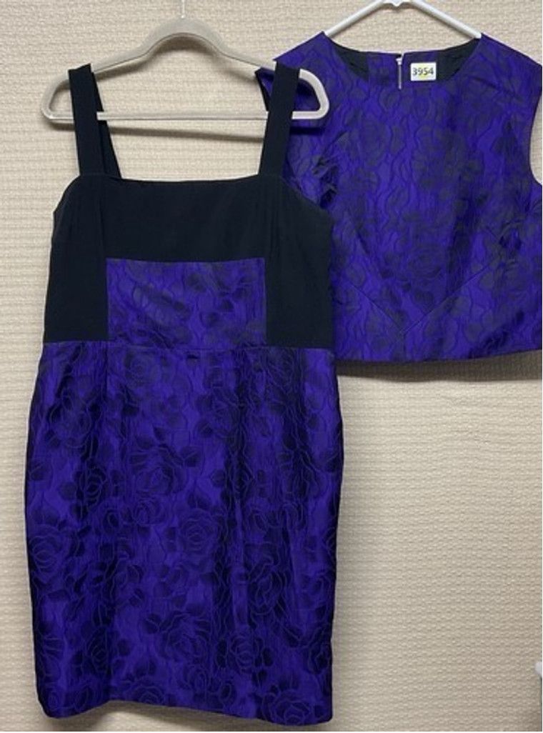 Other Teri Jon Dress Jacquard/Brocade Sleeveless Set /Top Women 18 Size XXL / US 16-18 / IT 52-54 - 7 Thumbnail