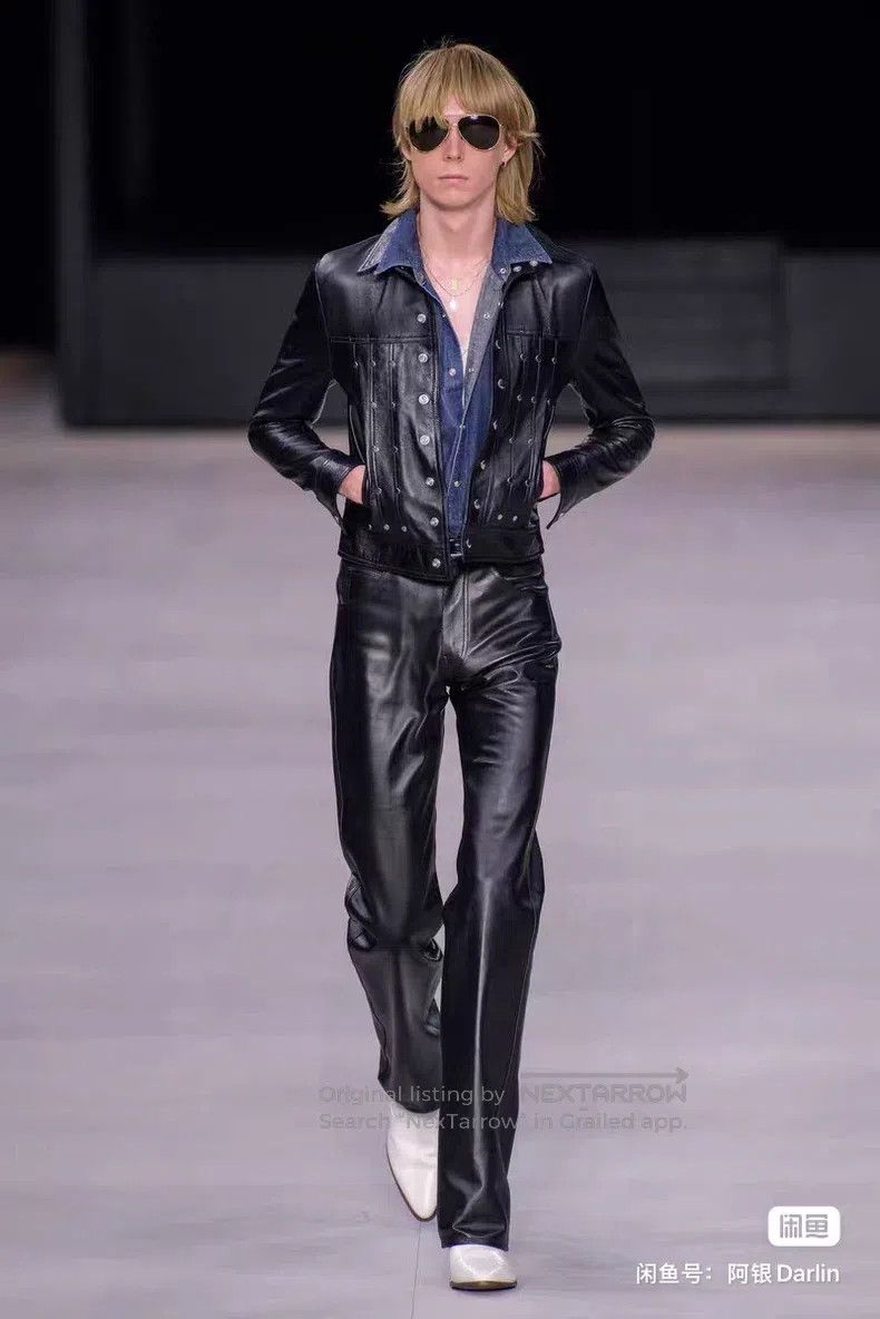 Celine CELINE Black Studs Leather Biker Jacket Size US L / EU 52-54 / 3 - 6 Thumbnail