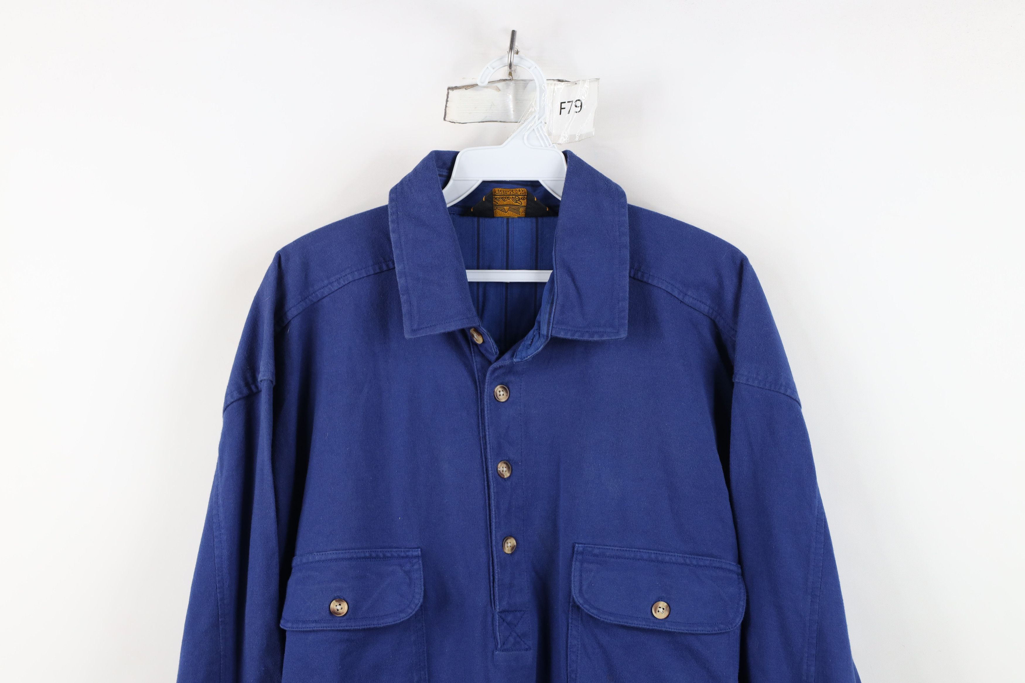 Eddie Bauer Vintage 90s Eddie Bauer Heavyweight Long Sleeve Polo Shirt Size US XL / EU 56 / 4 - 2 Thumbnail