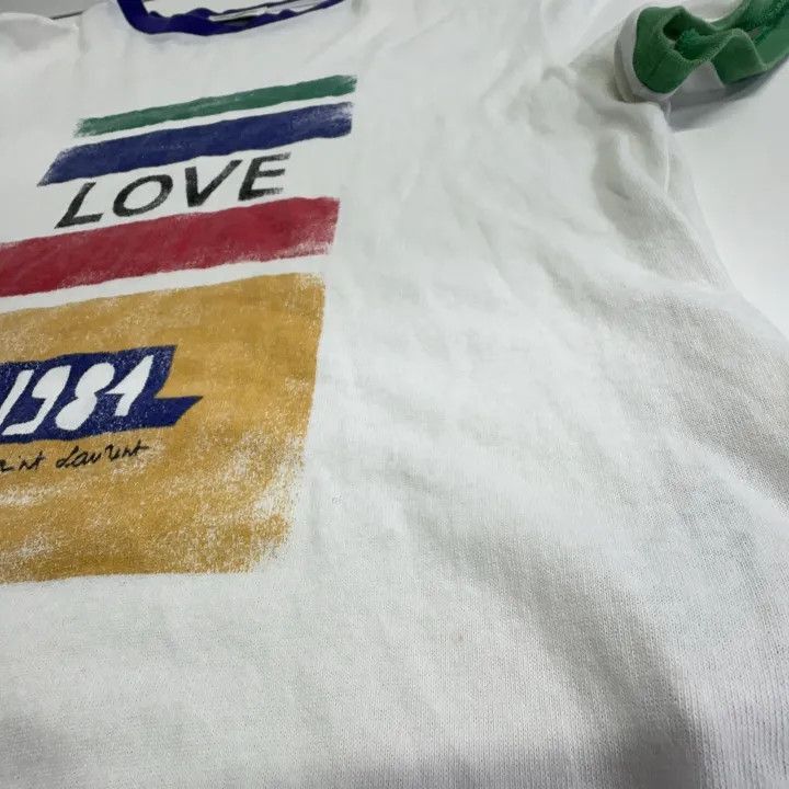Saint Laurent Paris Yves Saint Laurent 1981 Handwritten Logo T-Shirt-2507 Size US S / EU 44-46 / 1 - 3 Thumbnail