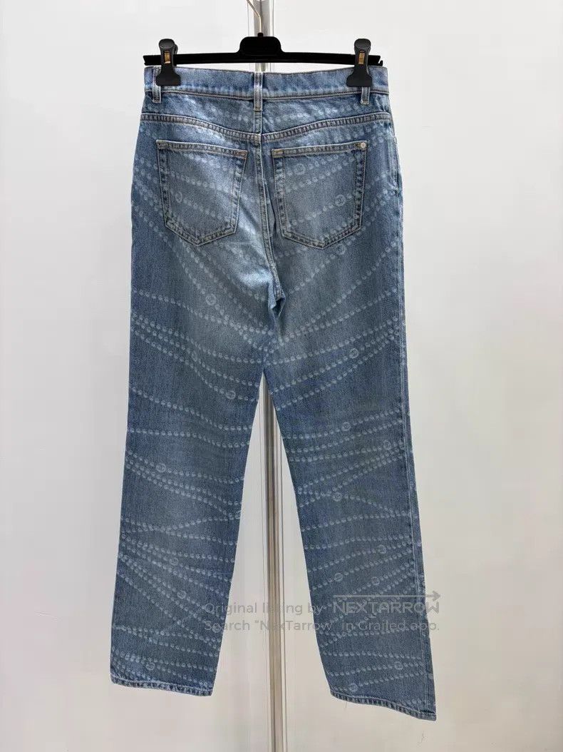 Chanel Chanel Blue straight jeans Size 25" / US 0 / IT 36 - 2 Thumbnail