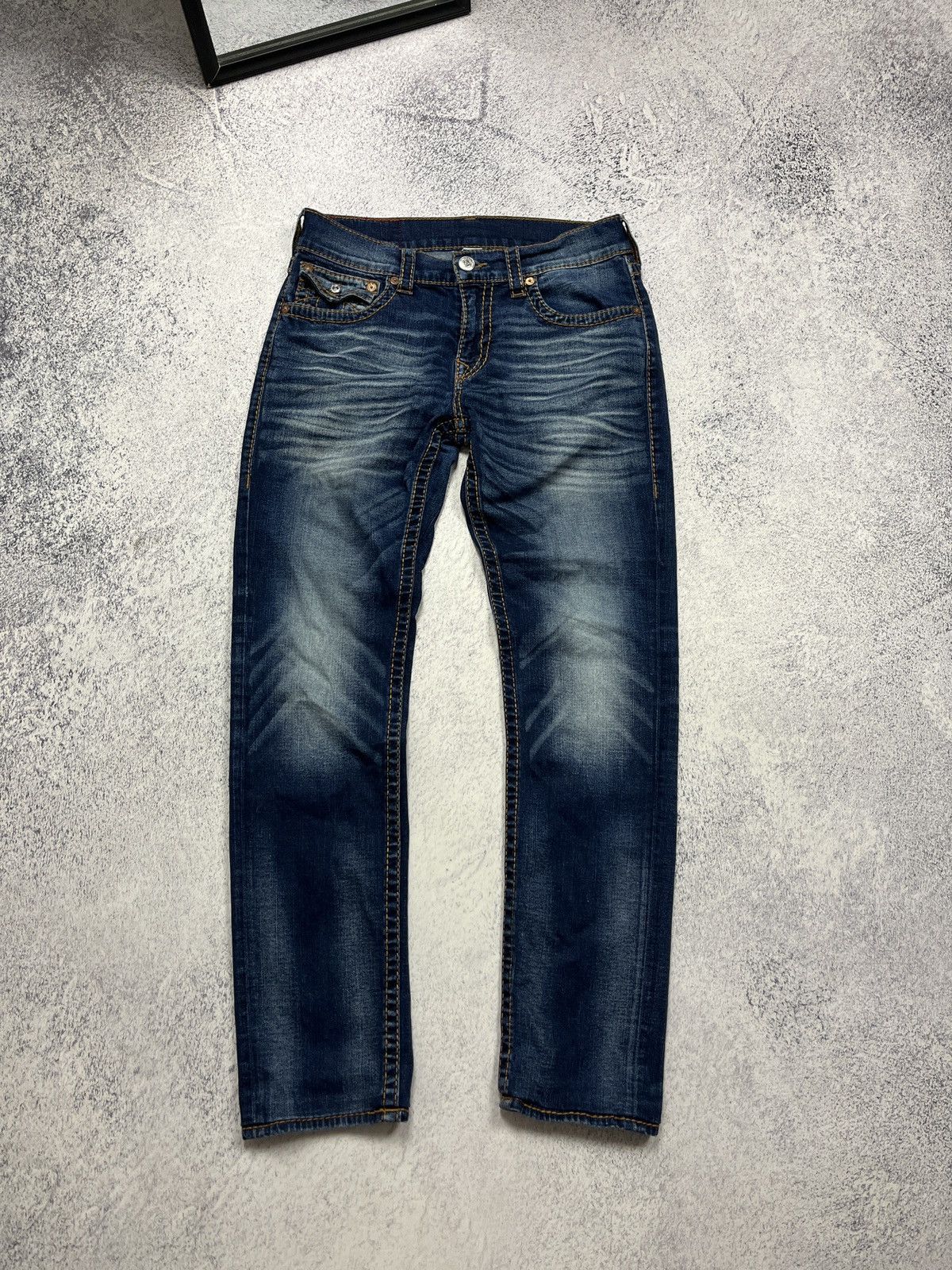 True Religion True Religion Skinny Flap Red Big T Jeans Streetwear Size 31 Size US 32 / EU 48 - 4 Thumbnail
