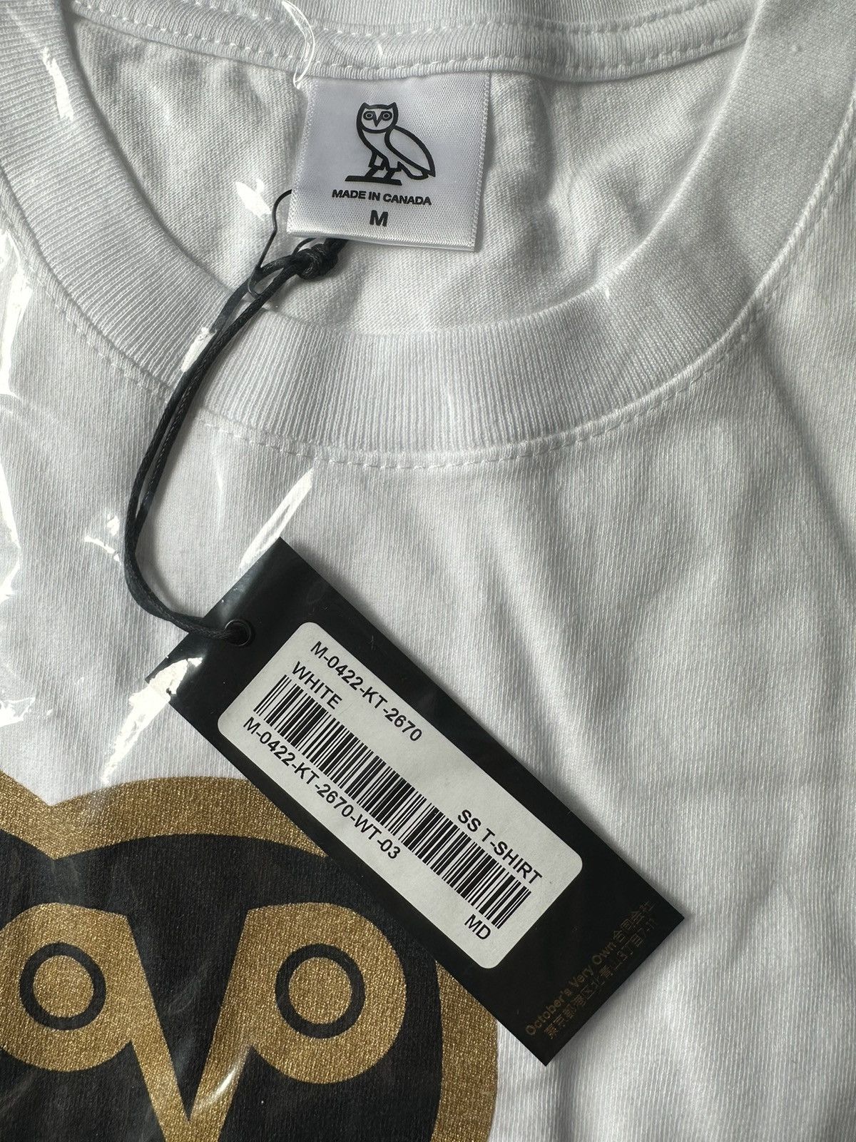 Drake × October's Very Own *RARE* OVO T-SHIRT OG OWL TEE - WHITE (BRAND NEW WITH TAGS) Size US M / EU 48-50 / 2 - 4 Thumbnail
