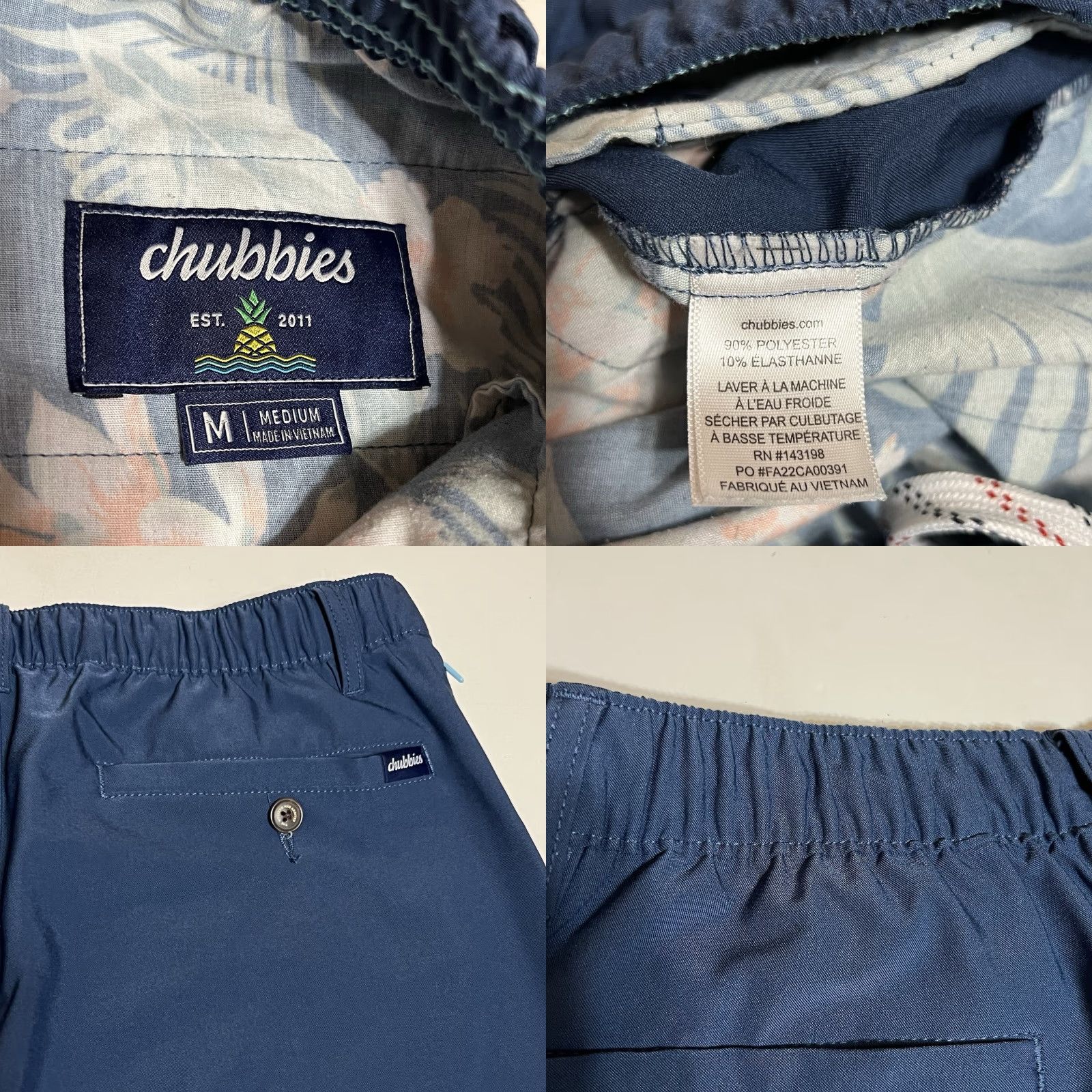 Chubbies Chubbies Everywear Performance Pants Mens Medium Chino 30x30 Blue Size US 31 - 8 Thumbnail