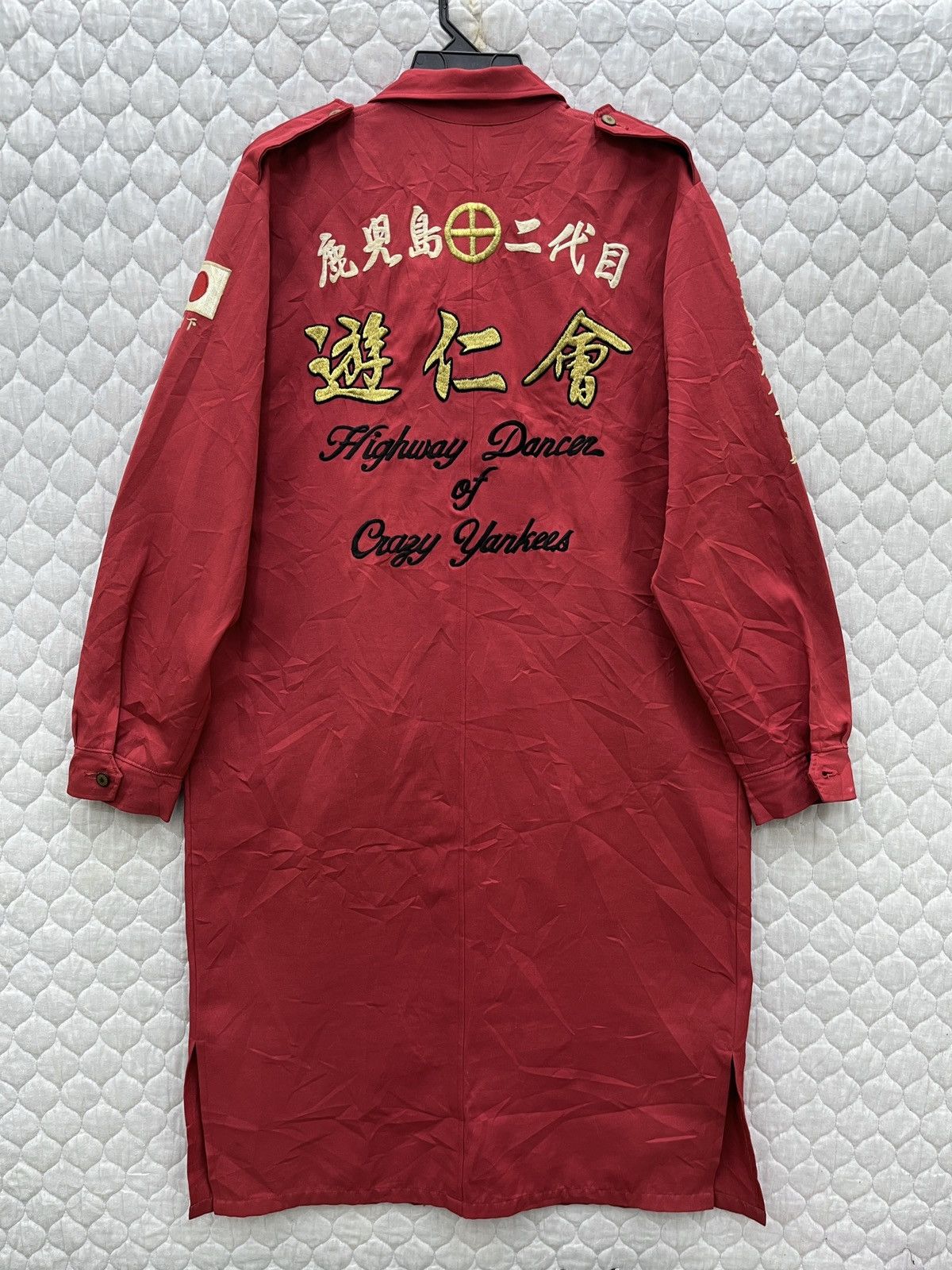 image of Archive VTG Tokko Fuku Japanese Biker Gang Jacket in Red, Men's (Size Medium)