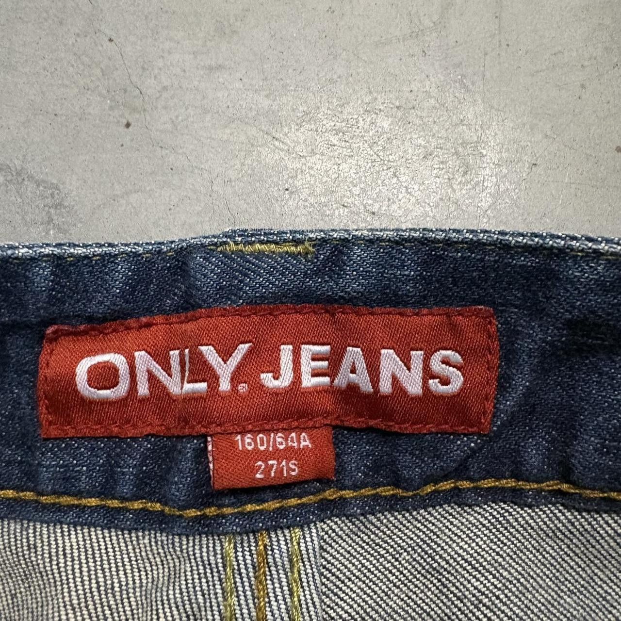 Vintage Crazy Vintage Y2K/2000s Super Baggy Wideleg Streetwear Skater Only Jeans Short Dark Wash Denim Jeans! Size US 28 / EU 44 - 6 Thumbnail