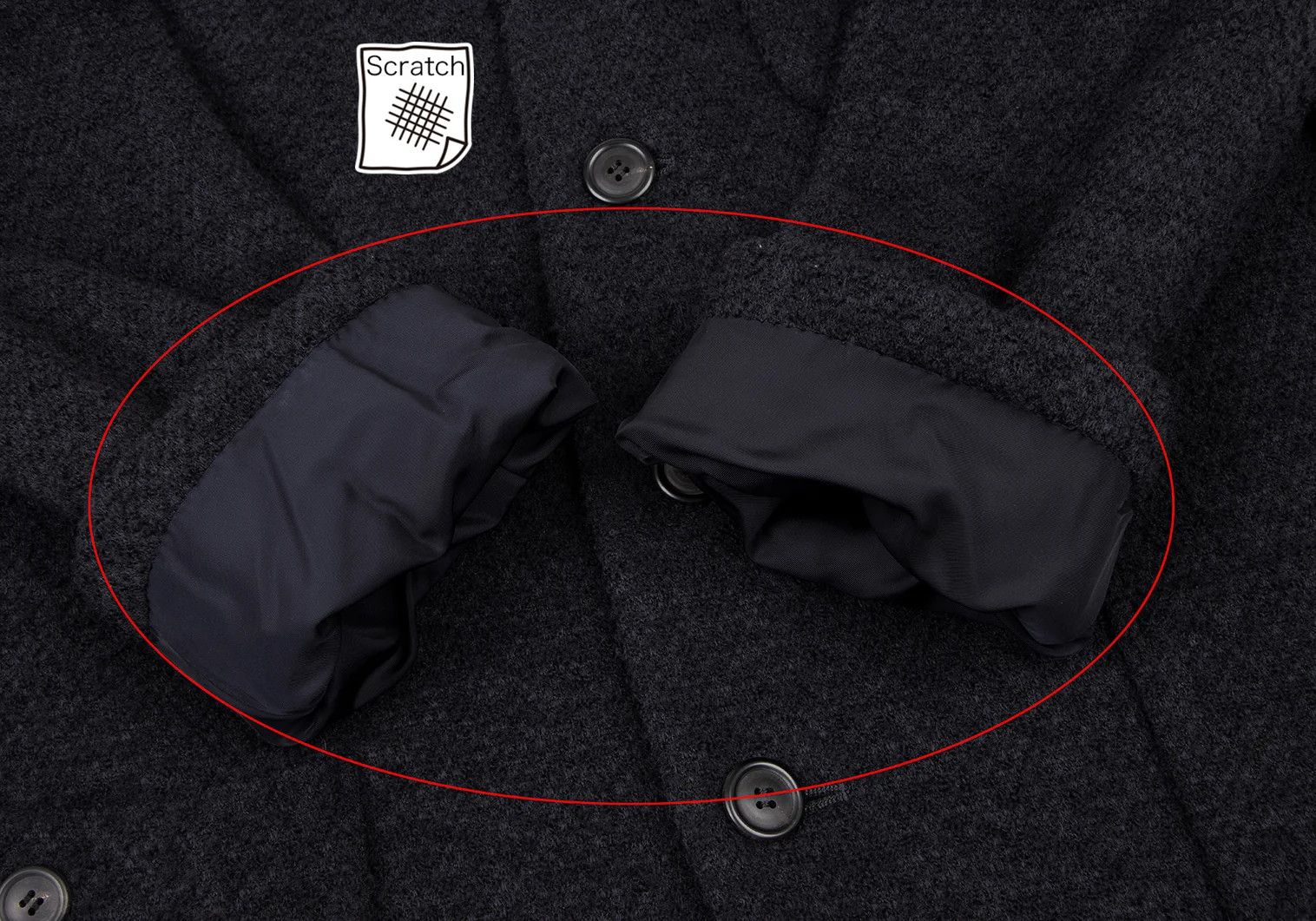 Issey Miyake Wool Blend Patch Pocket Knit Jacket in Navy, Size L Size US L / EU 52-54 / 3 - 9 Thumbnail