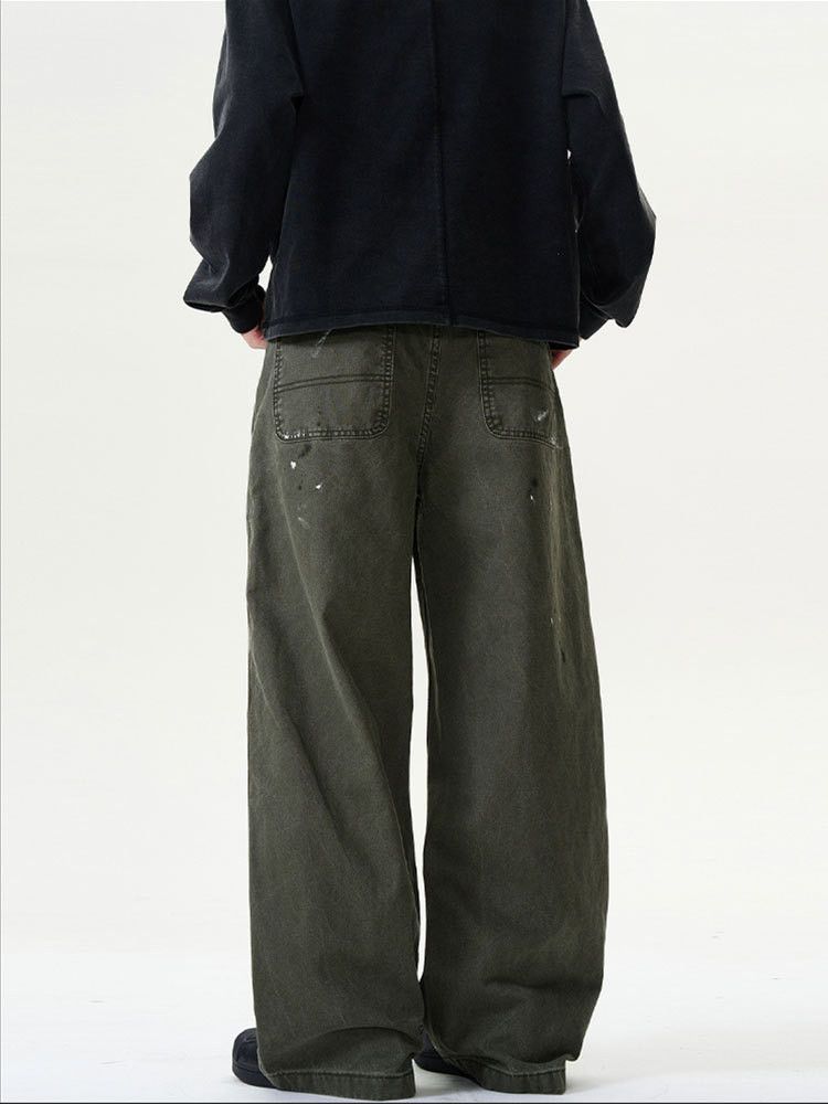 Japanese Brand × Jean American retro ink-splashed loose workwear jeans for men Size US 32 / EU 48 - 4 Thumbnail