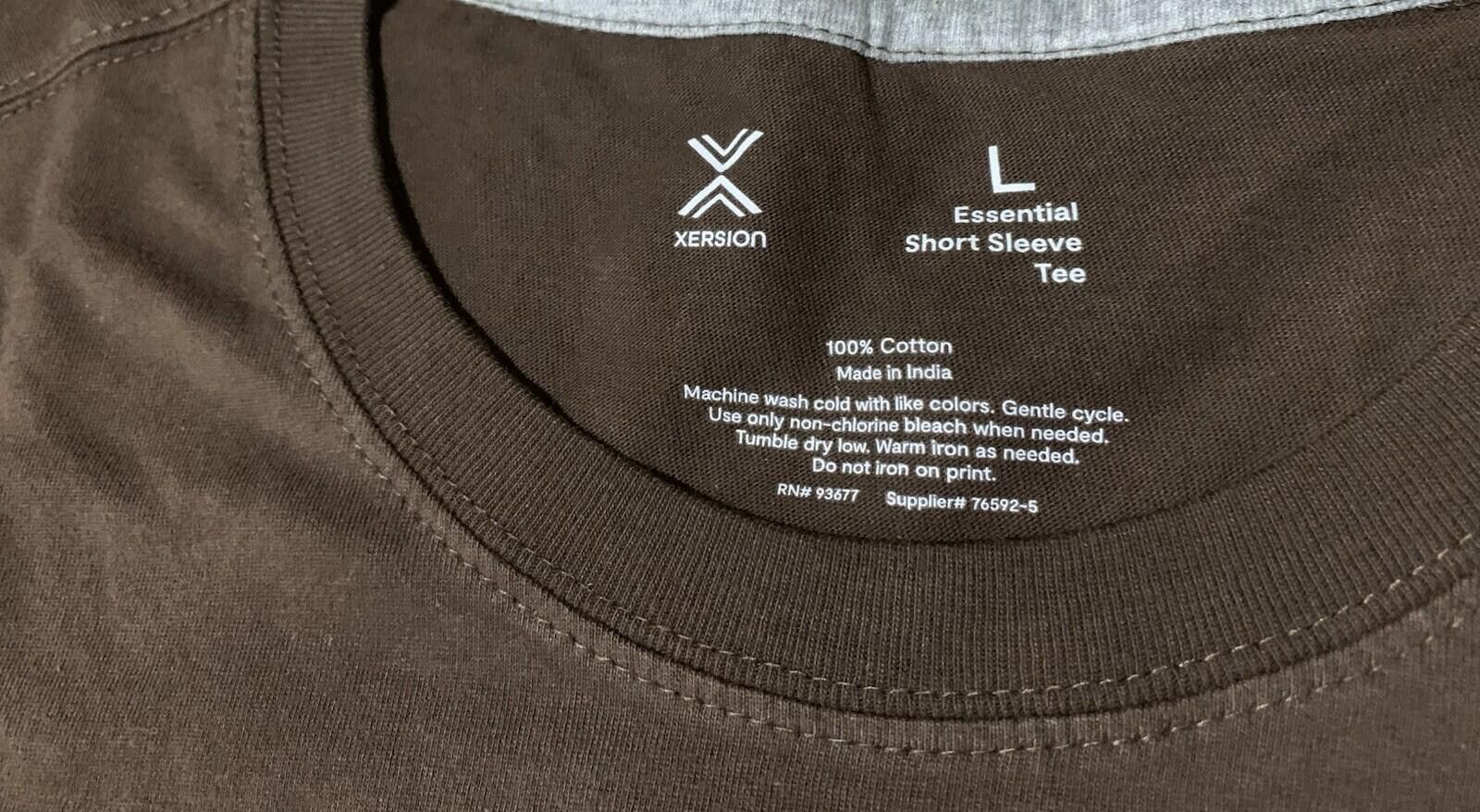 Other Men's Large Brown Crew Neck Short Sleeve T-Shirt Size US L / EU 52-54 / 3 - 6 Thumbnail