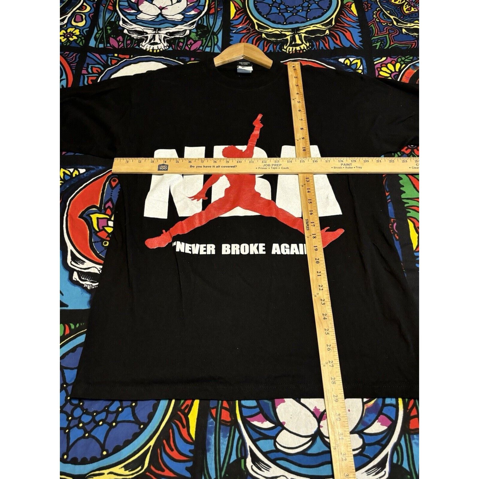 NBA Vintage NBA Broke boy red black never broke again Shirt 1X Size US XL / EU 56 / 4 - 6 Thumbnail