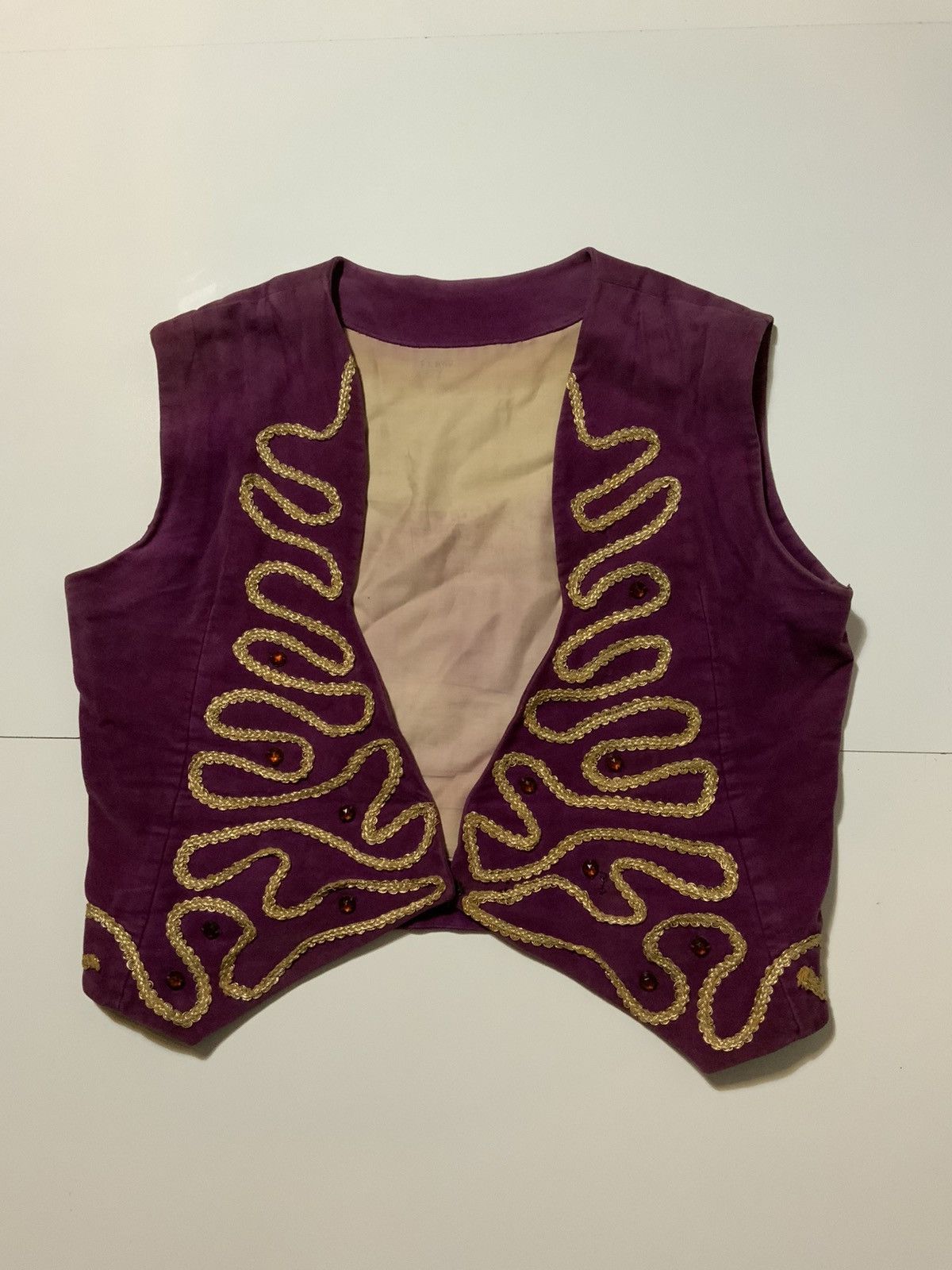 Vintage Marching Band Steampunk Purple Haze Velvet Hendrix Vest Size US M / EU 48-50 / 2 - 1 Thumbnail