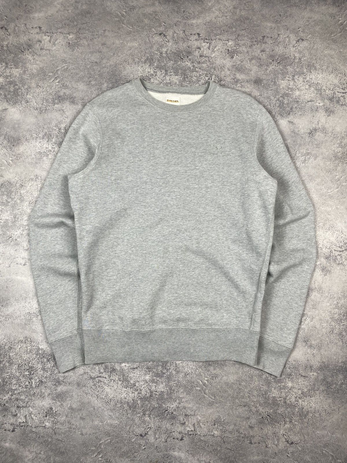 Diesel Diesel Sweatshirt Cotton Pullover Crew Neck Jumper Grey Size US L / EU 52-54 / 3 - 2 Thumbnail
