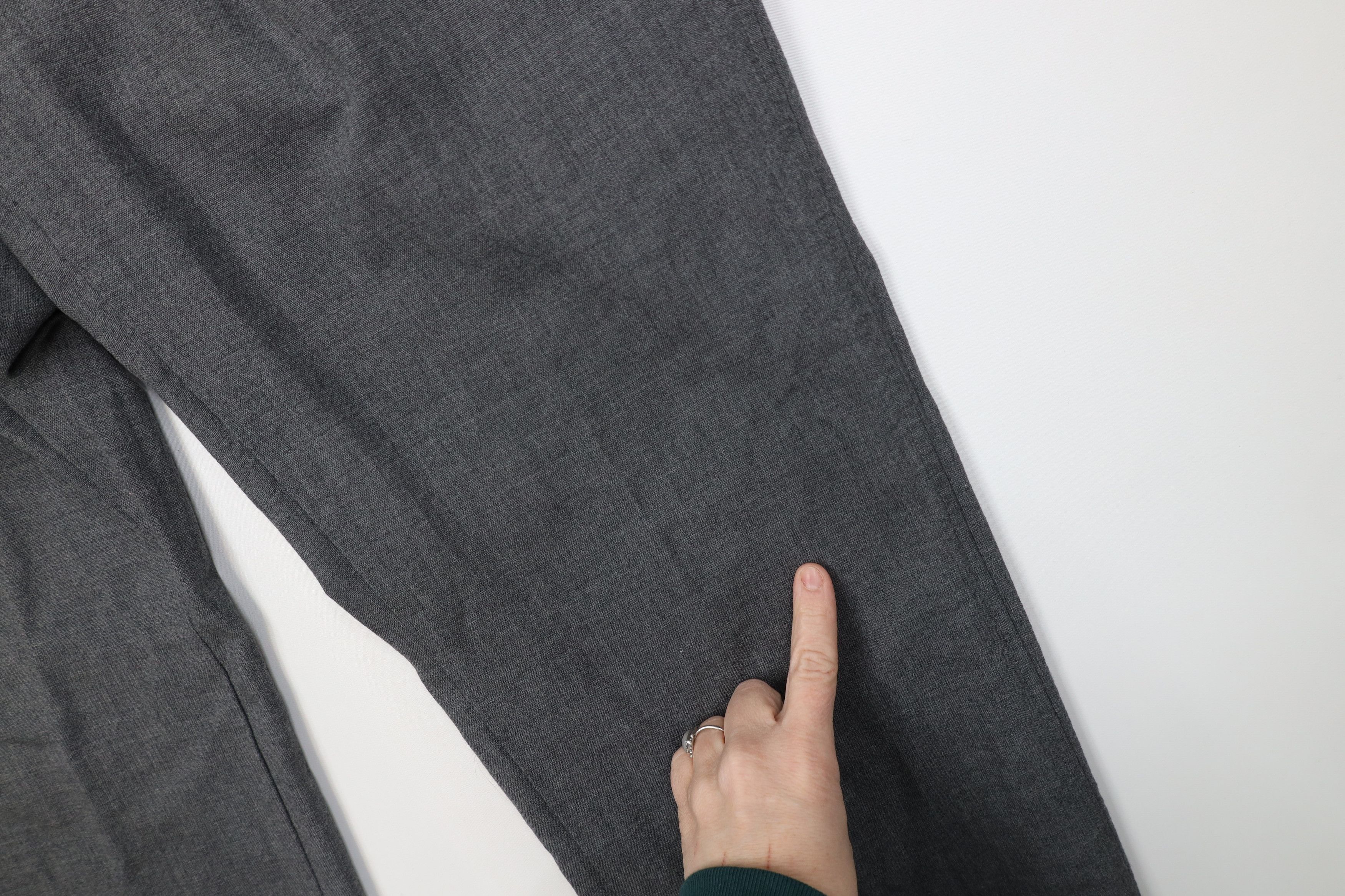 Ralph Lauren Vintage 70s Ralph Lauren Knit Wide Leg Chino Pants Gray USA Size US 34 / EU 50 - 6 Thumbnail
