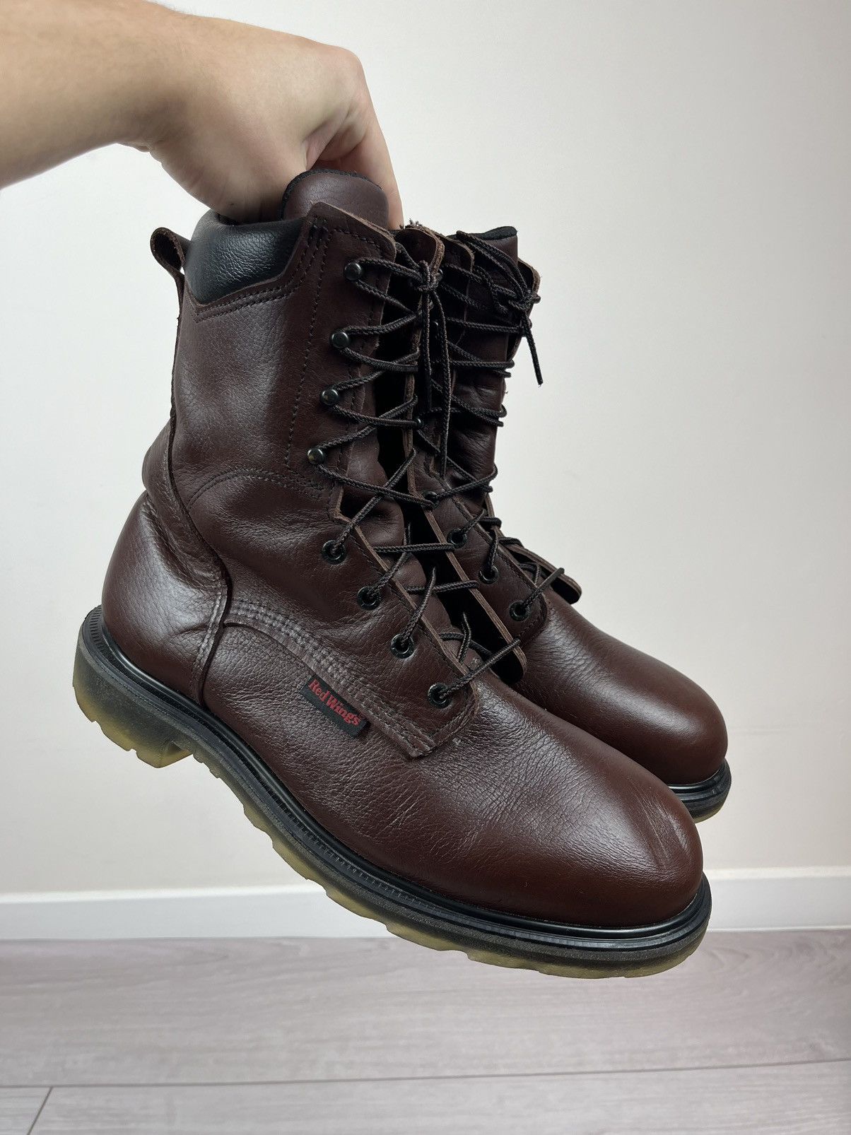 Red Wing Red Wing Industrial Brown Leather Working Boots Size US 11.5 / EU 44-45 - 4 Thumbnail
