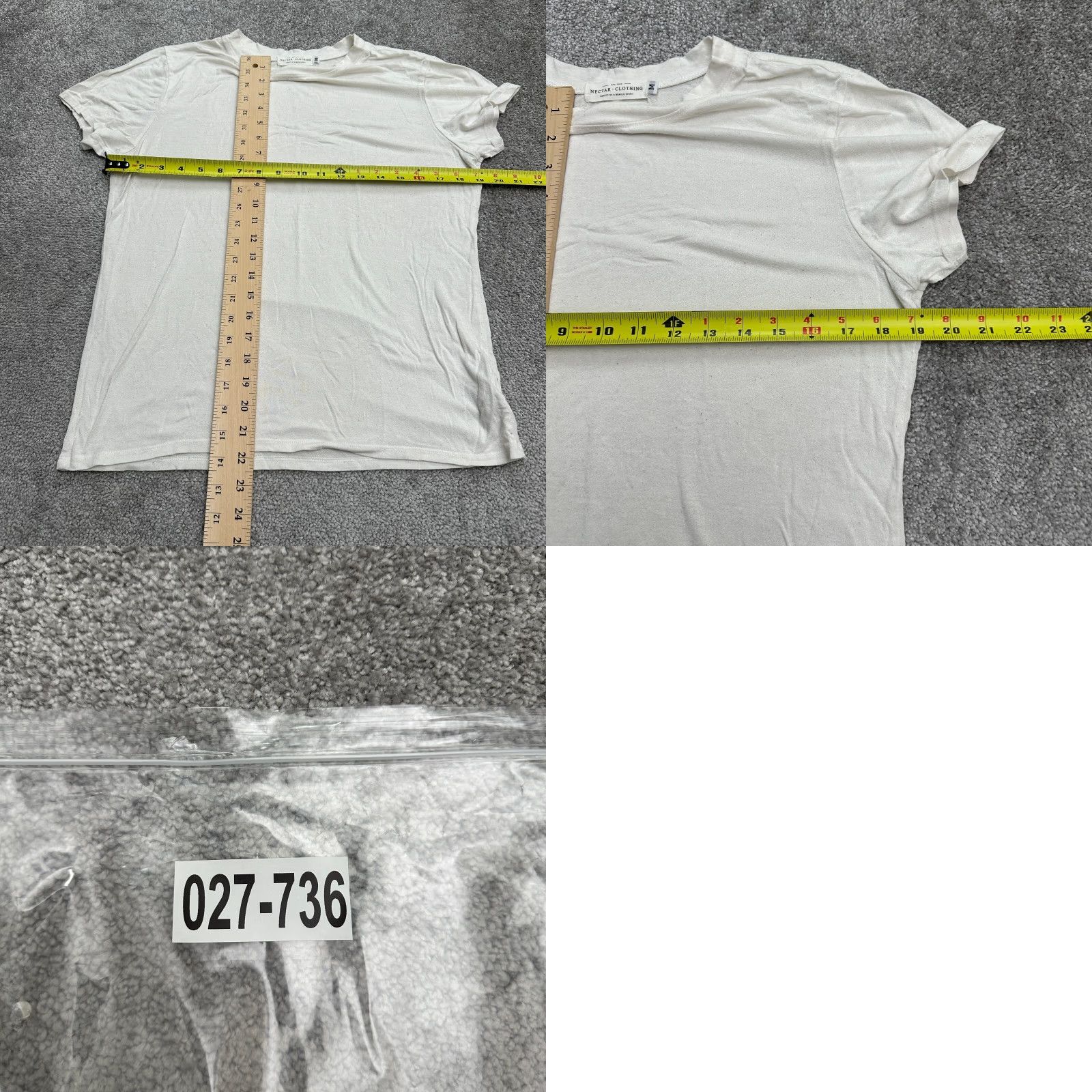 Vintage Nectar Basic T-Shirt Womens M White Short Sleeve Round Neck Logo Casual Adults Regular Size M Womens Size M / US 6-8 / IT 42-44 - 8 Thumbnail