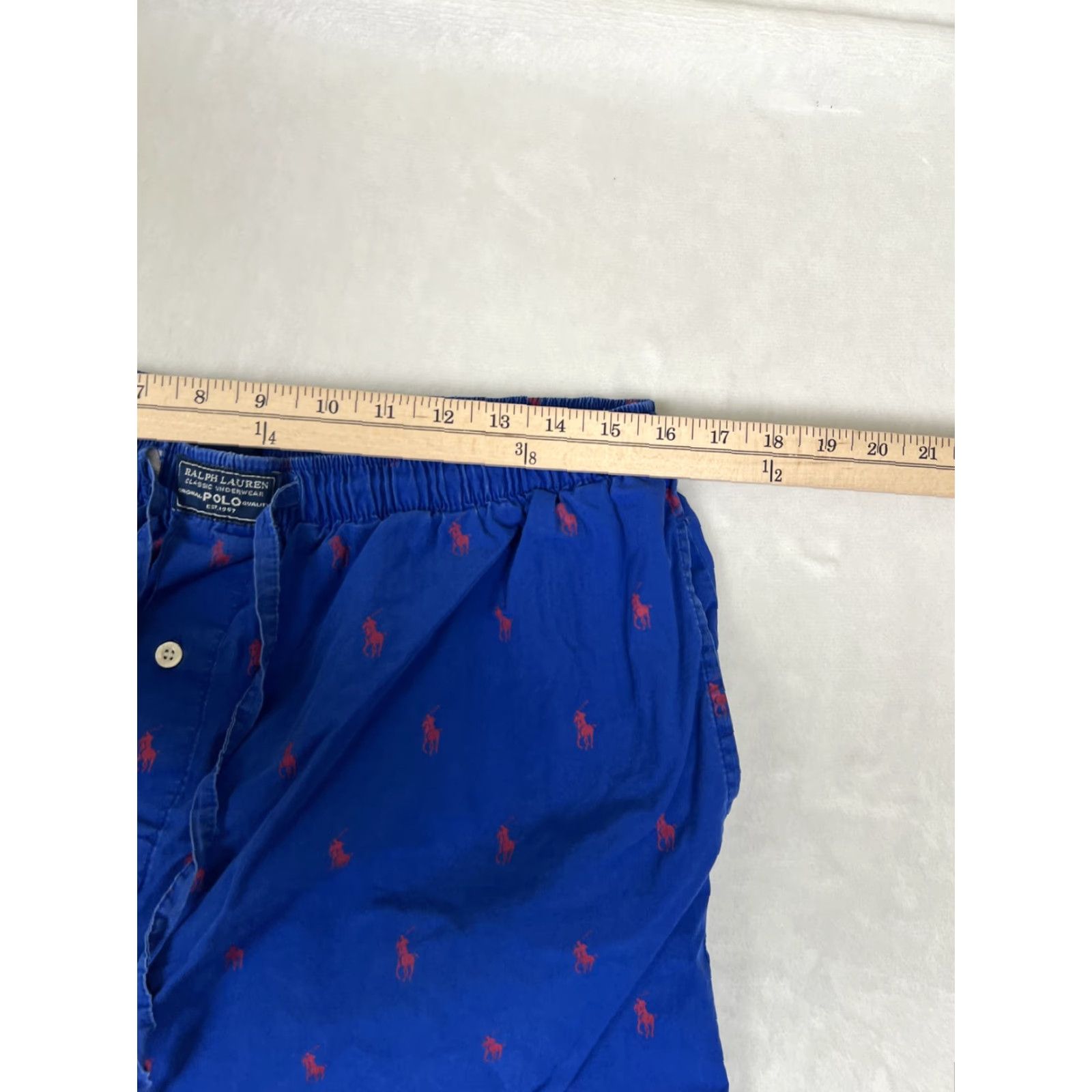 Polo Ralph Lauren Polo Ralph Lauren Sleep Pants Mens L Blue Pony Logo Lounge Size US L / EU 52-54 / 3 - 6 Thumbnail