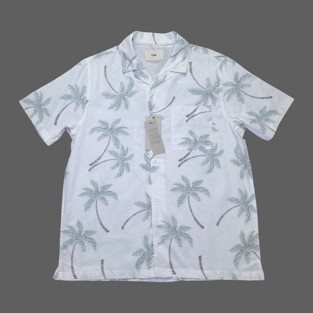 Folk Folk Clothing Coast CC Palm Tree Camp Collar Shirt S Size US S / EU 44-46 / 1 - 1 Thumbnail