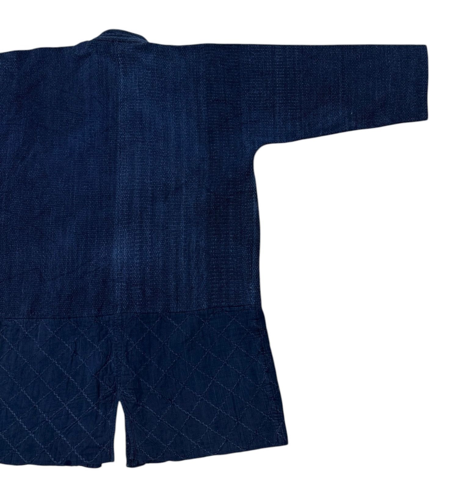 Indigo Vintage Kimono Kendo Sashiko Blue Indigo Noragi Denim Jacket Size US M / EU 48-50 / 2 - 7 Thumbnail