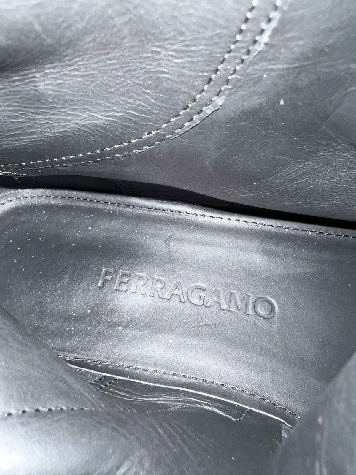 Salvatore Ferragamo Ferragamo Women’s Gancini Buckle Leather Ankle Boots 8,5 Size US 11 / IT 41 - 13 Thumbnail