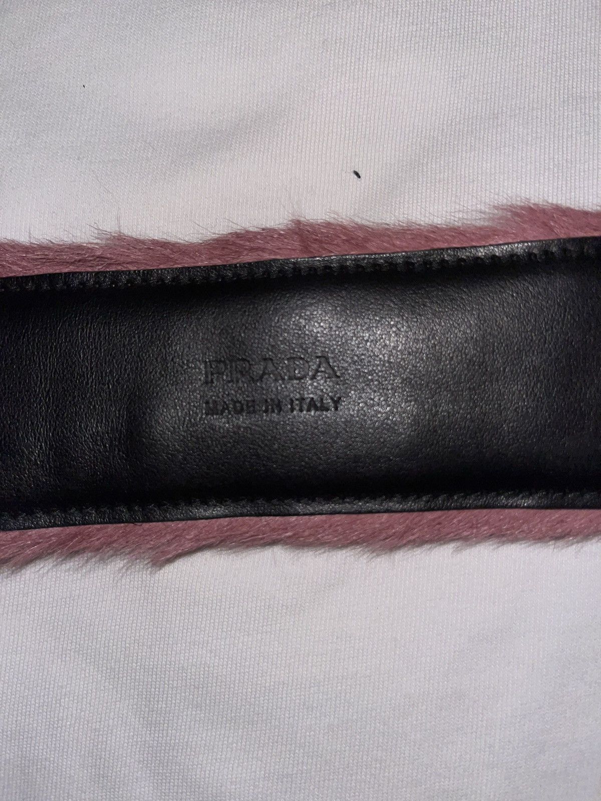 Prada Prada pink fur belt Size ONE SIZE - 2 Thumbnail