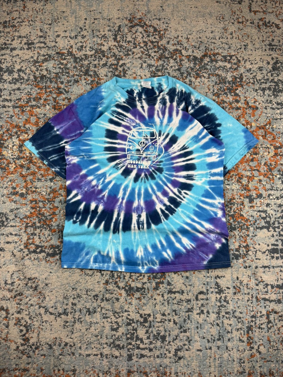 Vintage Vintage 00s Woodstock tie dye hippie grateful dead style tee Size US L / EU 52-54 / 3 - 1 Thumbnail