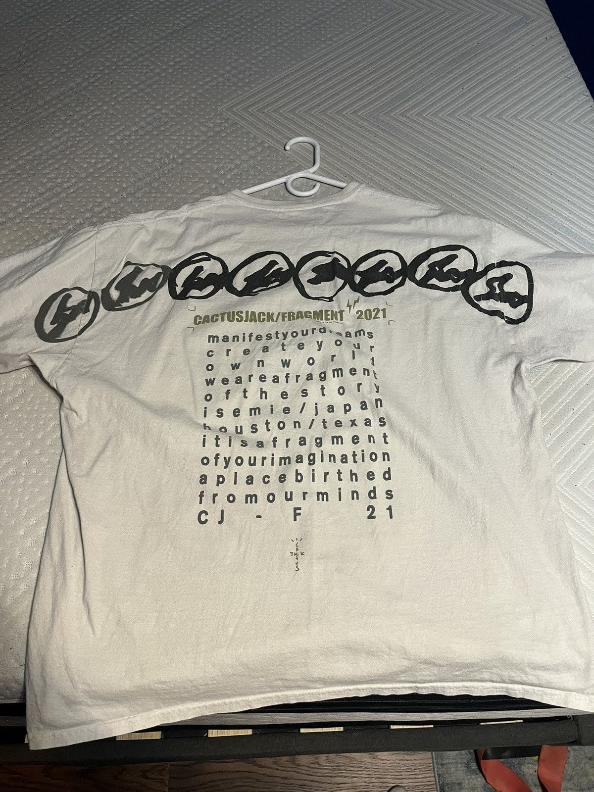 Fragment Design × Jordan Brand × Travis Scott Fragment of Imagination Travis Scott Tee Size US XL / EU 56 / 4 - 2 Thumbnail