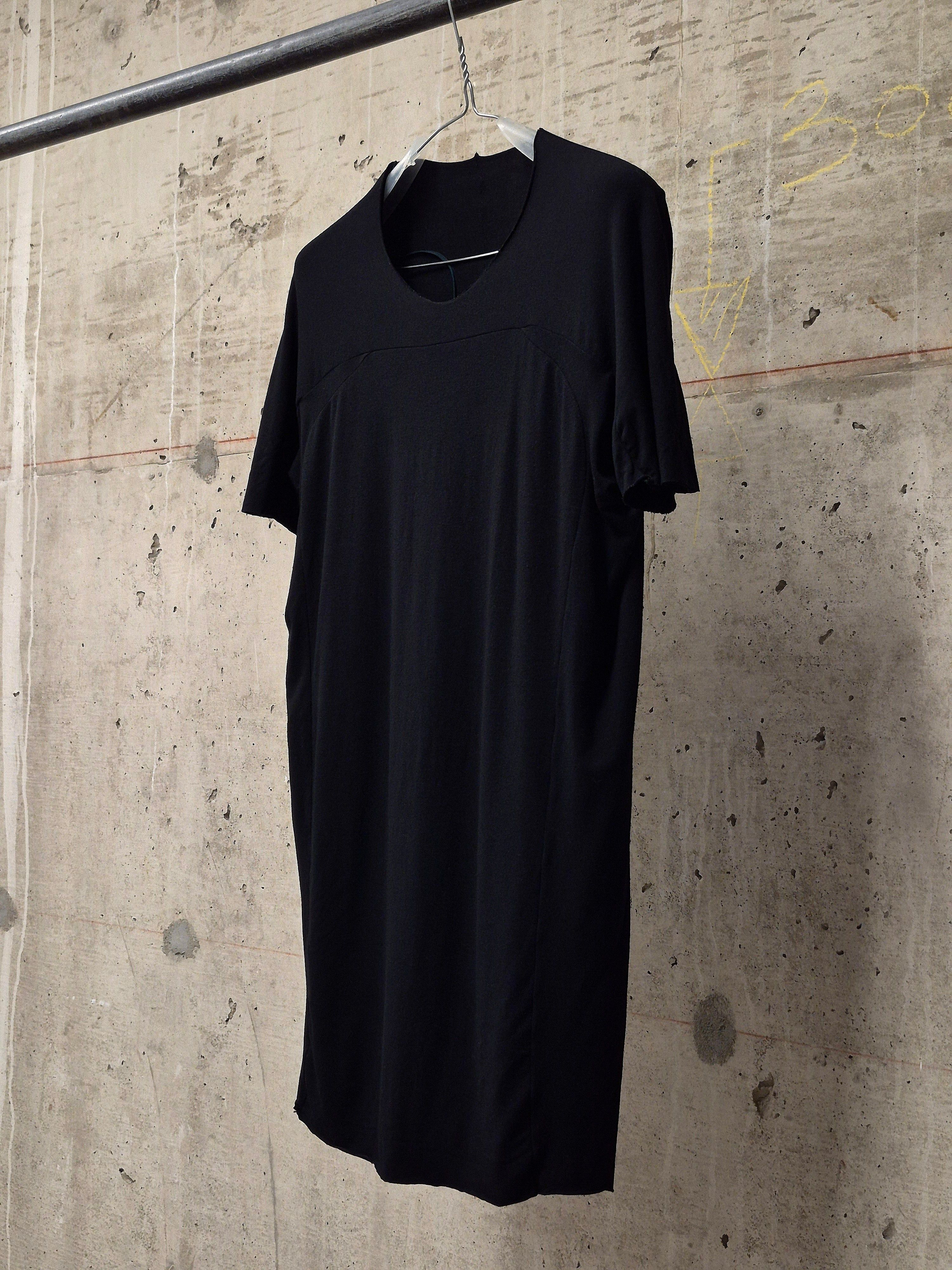 Devoa DEVOA Black Double Layered Cotton T-Shirt Size US XS / EU 42 / 0 - 4 Thumbnail