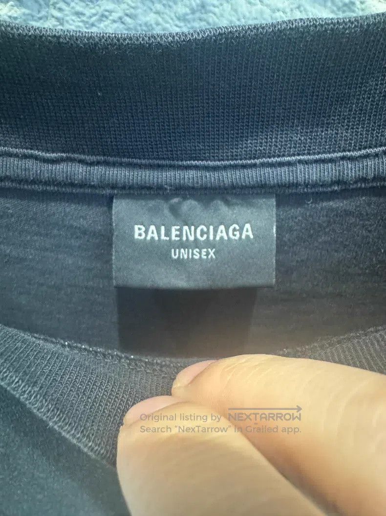 Balenciaga Balenciaga Logo Letter Print Casual Round Neck Short Sleev Size US XXL / EU 58 / 5 - 3 Thumbnail
